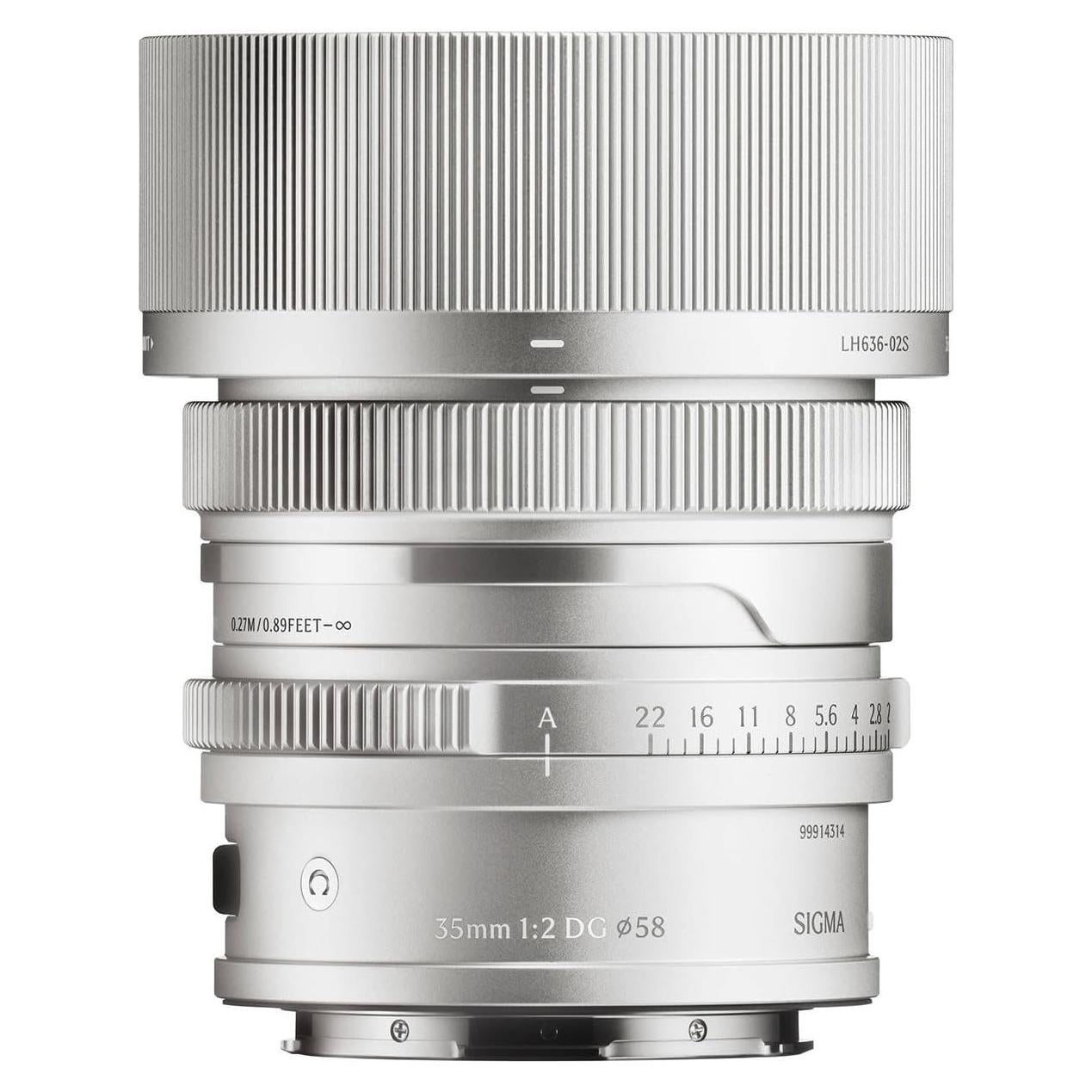 Lente Sigma 35mm F2 DG Contemporáneo Plata para Montura L