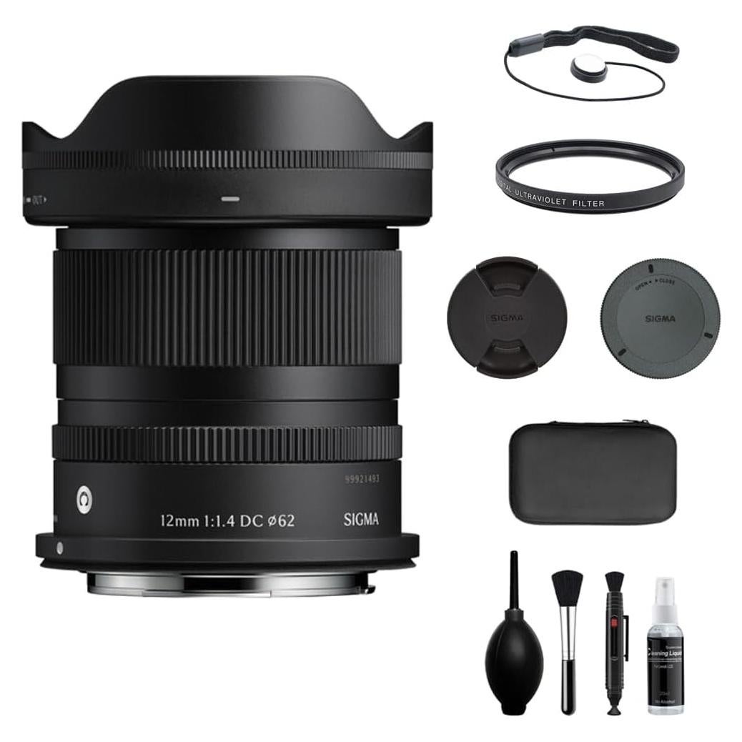 Lente Sigma 12mm f/1.4 DC Contemporáneo para Canon RF + Kit