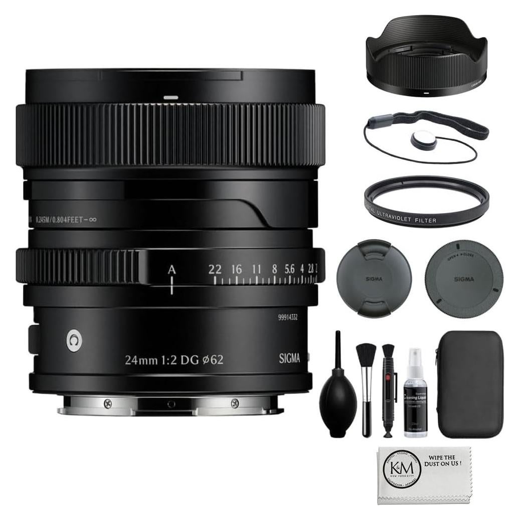 Lente Sigma 24mm F2 DG Contemporáneo Montura L + Filtro UV