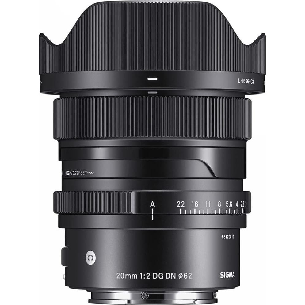 Lente Sigma 20mm F2 DG DN para Sony E + Tarjeta 64GB