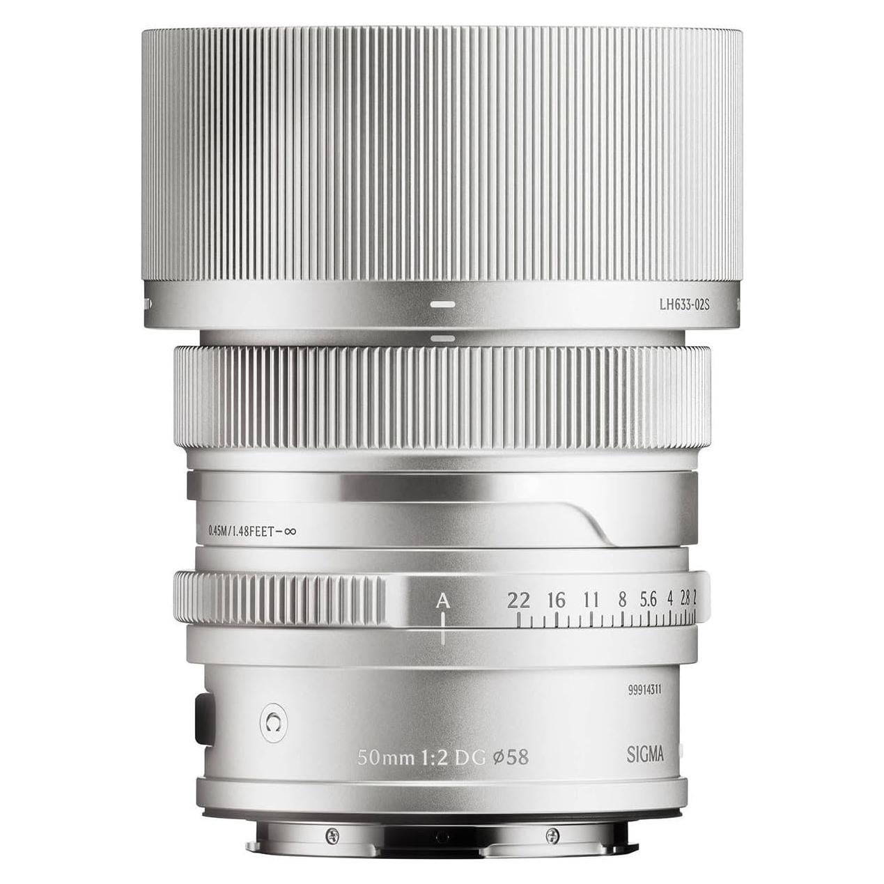 Lente Sigma 50mm F2 DG Contemporáneo Plata para Montura L