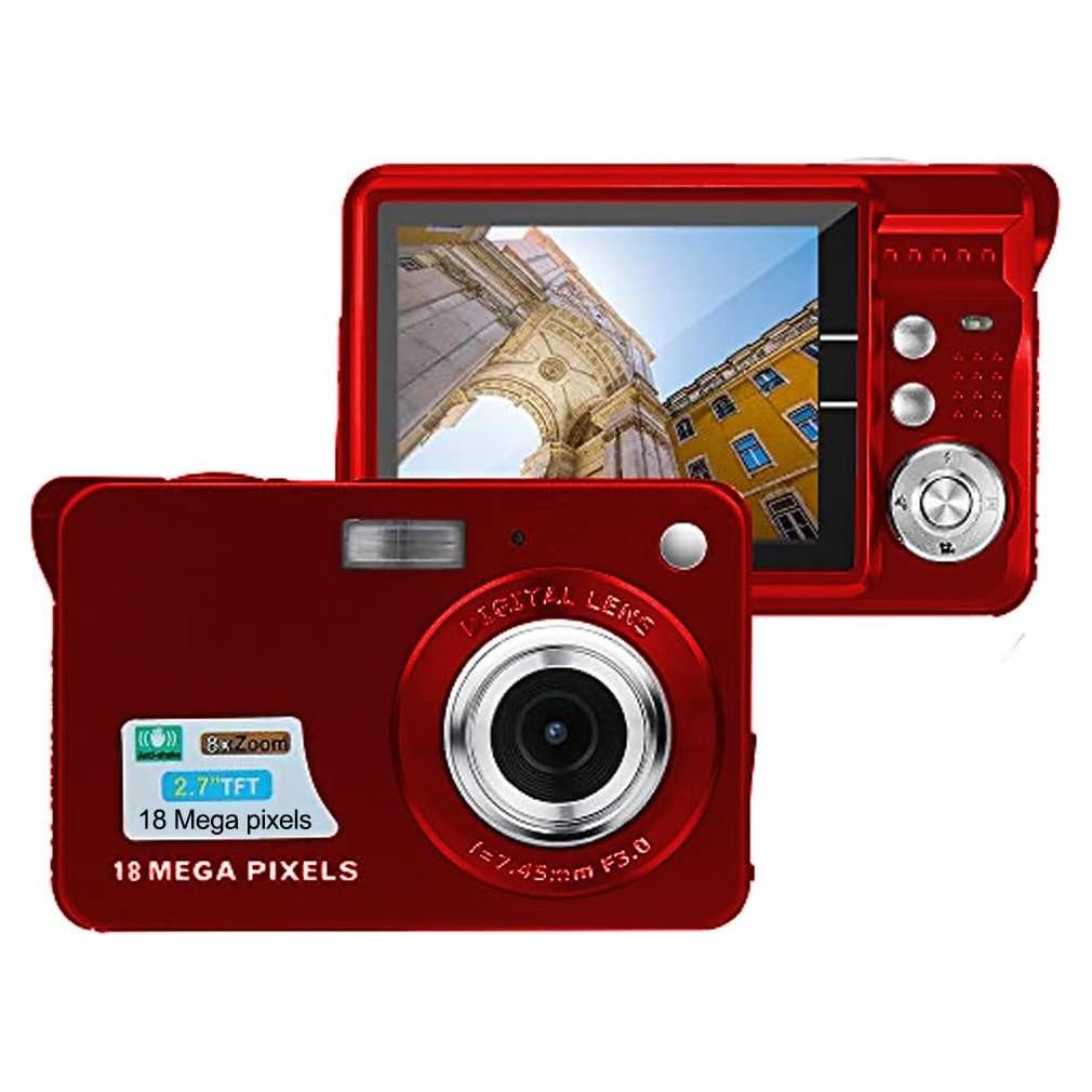 Cámara Digital Acuvar 18MP HD con Pantalla LCD 6.86cm