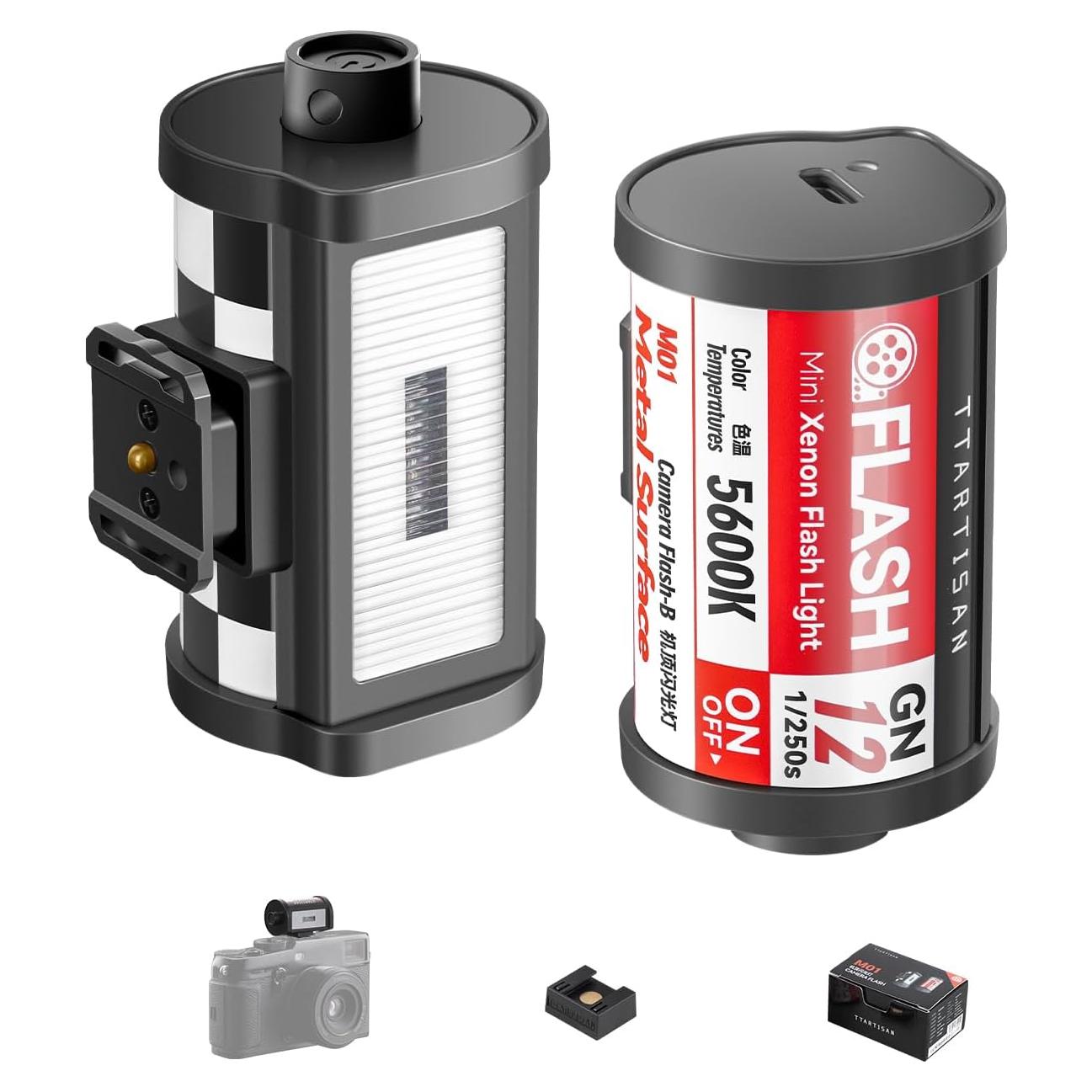 Flash TTARTISAN M01 Mini Speedlite 5600K-200K GN12 para Cámara