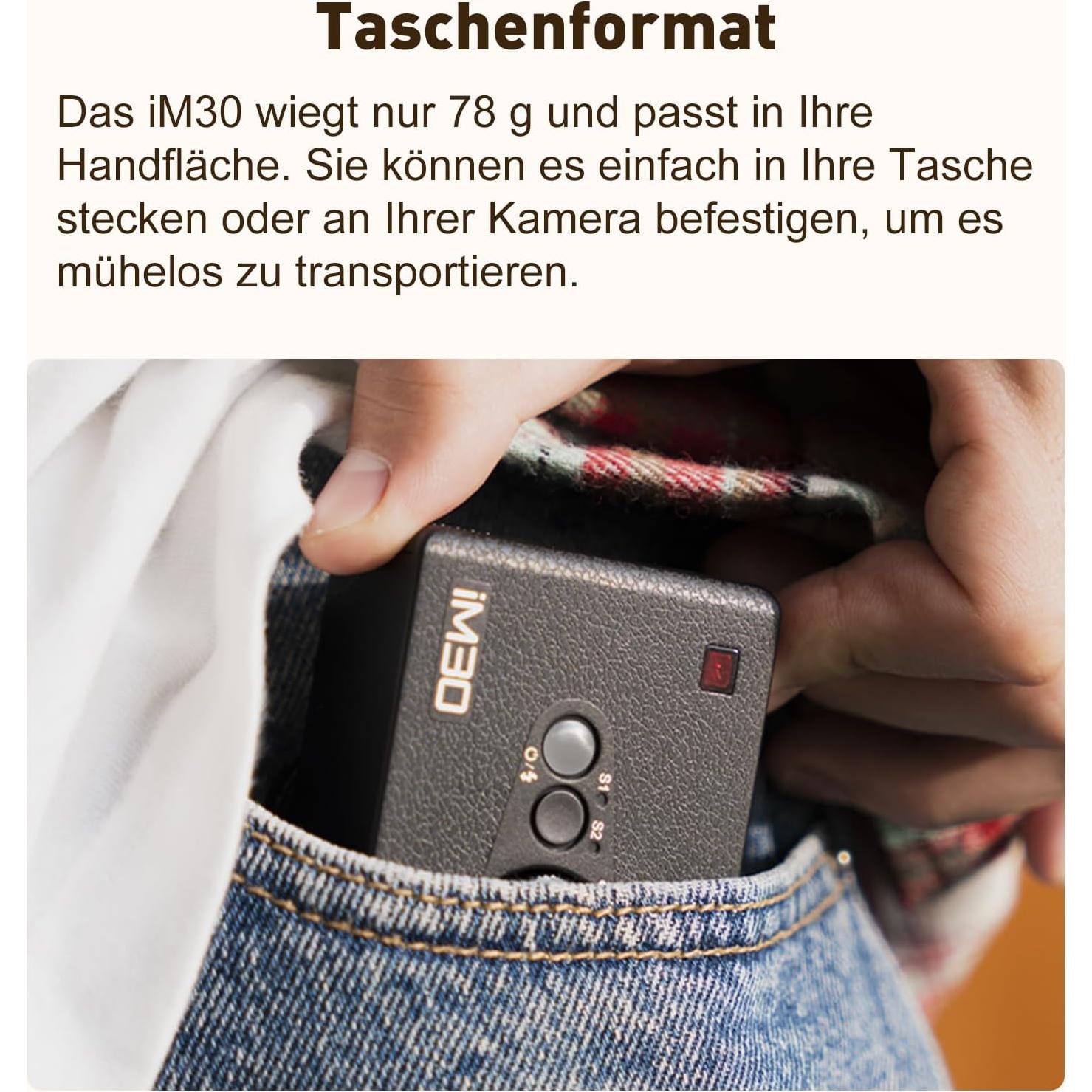 Flash Godox iM30 Mini - GN 15, 7 Niveles de Potencia