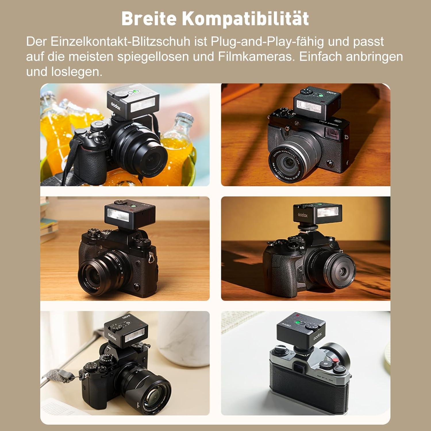 Flash Godox iM30 Mini - GN 15, 7 Niveles de Potencia