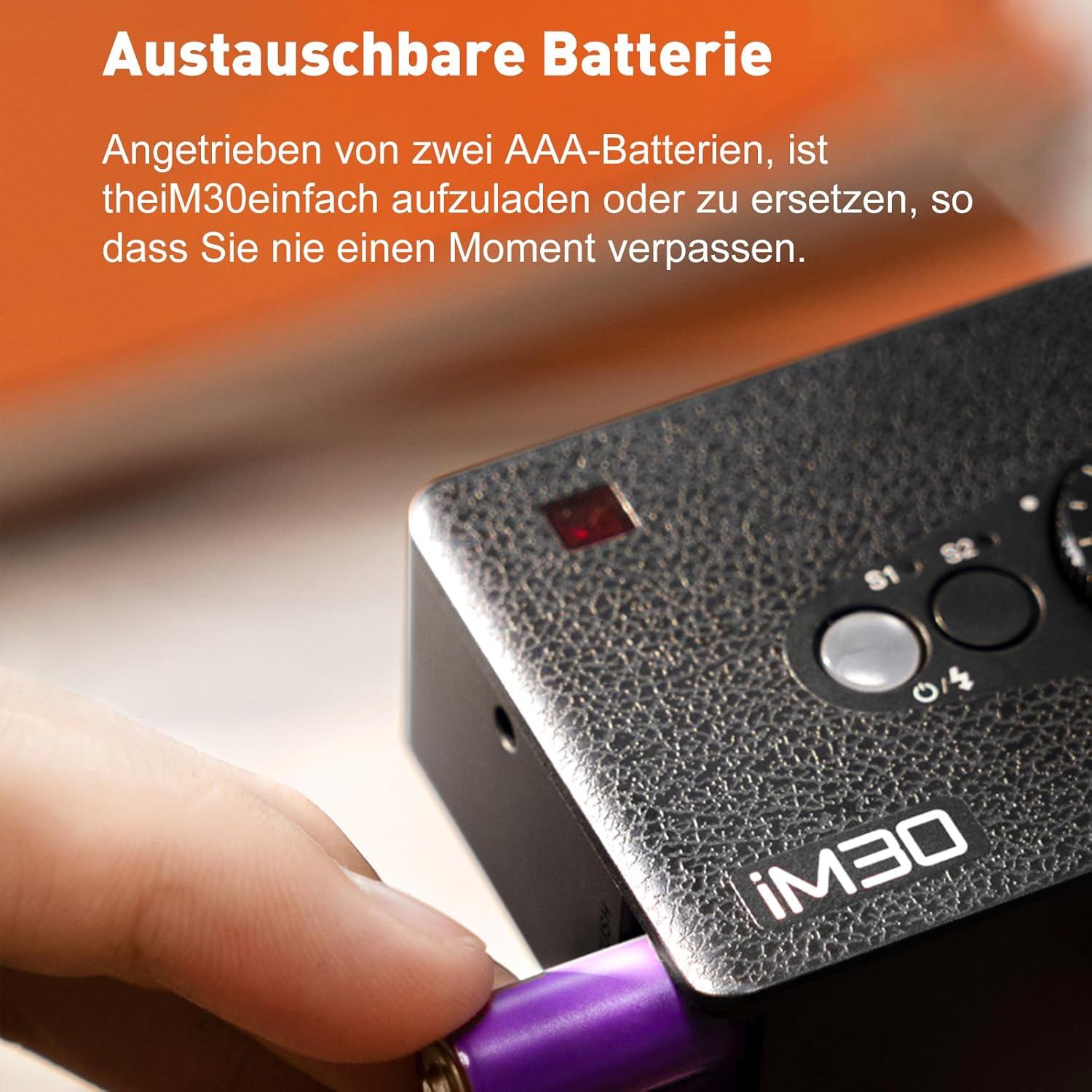 Flash Godox iM30 Mini - GN 15, 7 Niveles de Potencia