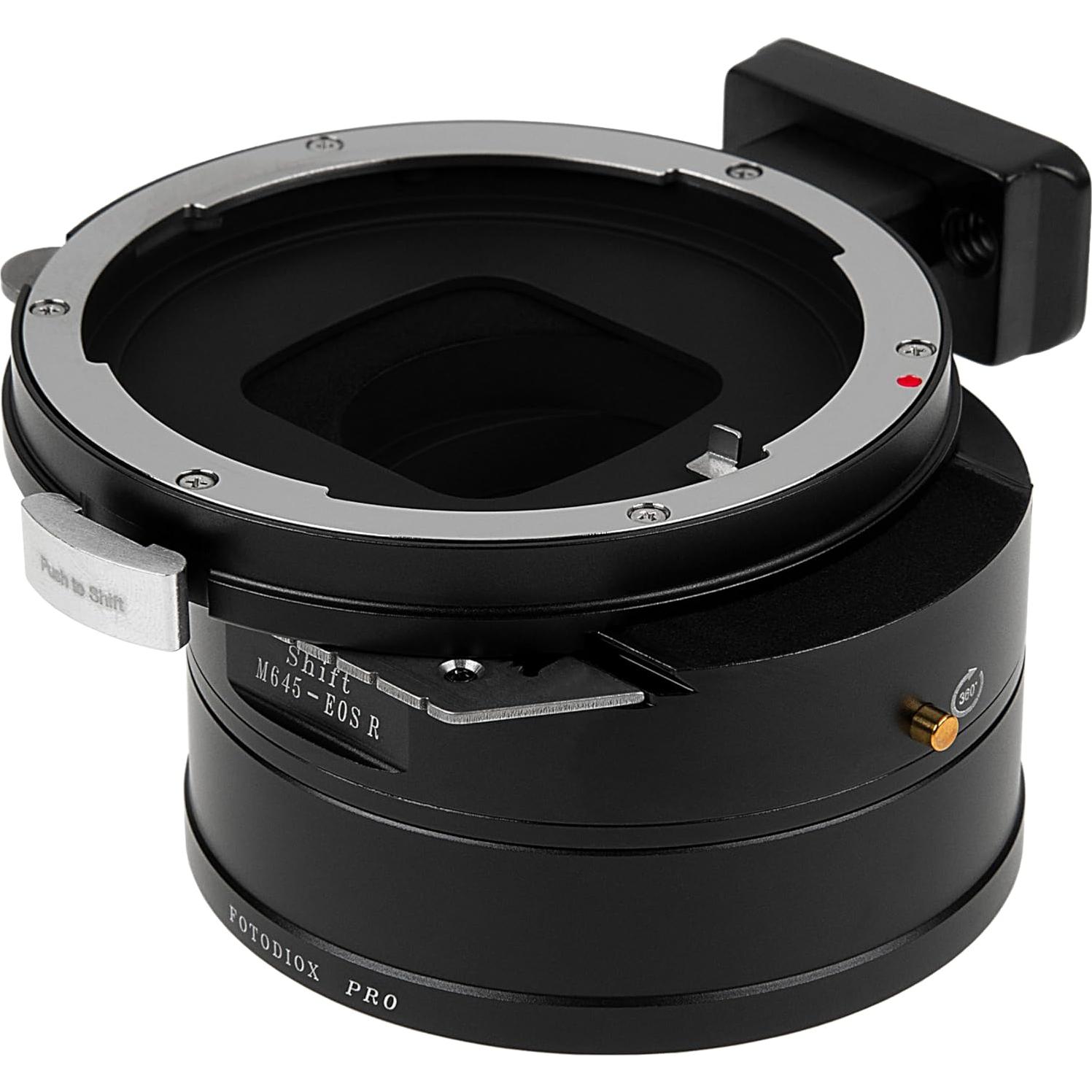 Adaptador de Montura Fotodiox Pro Mamiya 645 a Canon RF