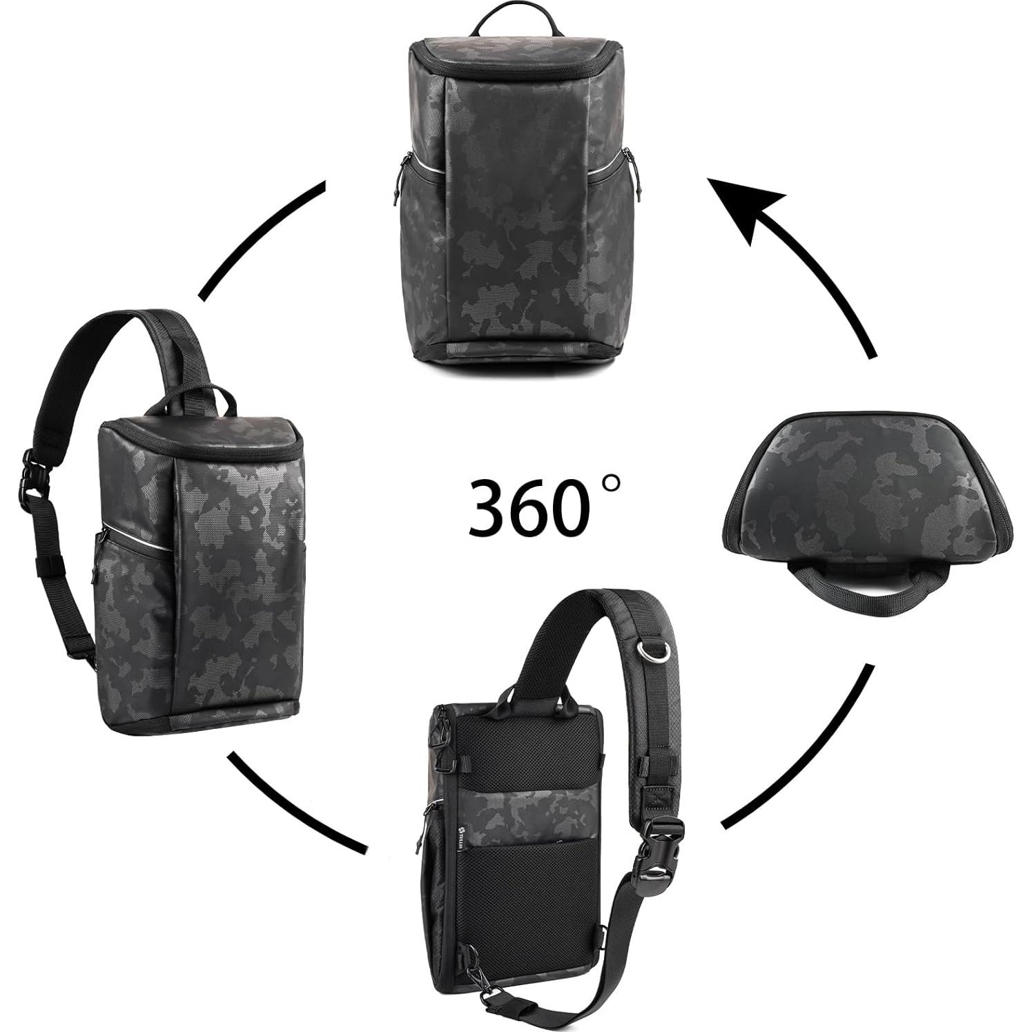 Bolsa de cámara TULLIO Crossbody impermeable 6.5L DSLR SLR