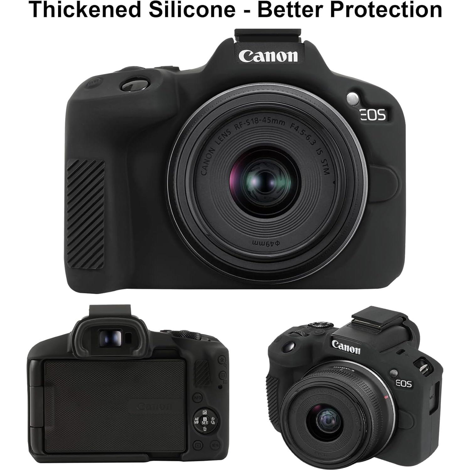 Funda de Silicona Suave Elonbo para Cámara Sin Espejo Canon EOS R50