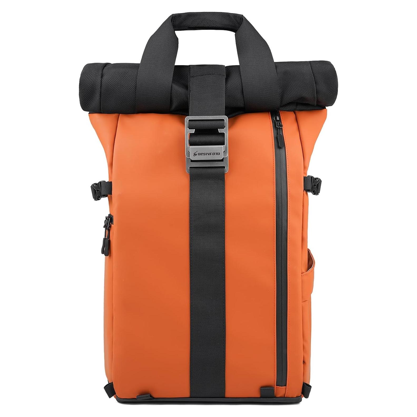 Mochila para cámara Besnfoto impermeable 20.7L naranja