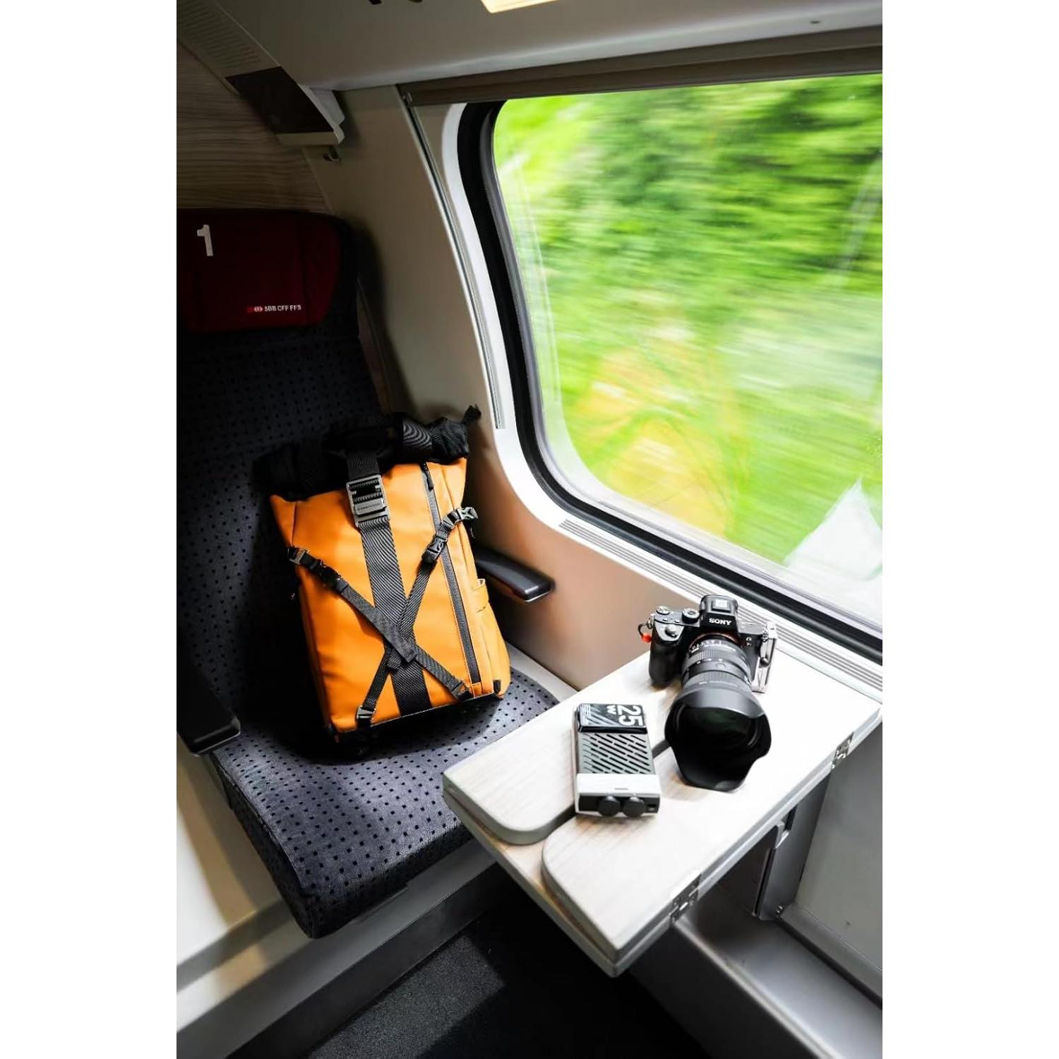 Mochila para cámara Besnfoto impermeable 20.7L naranja