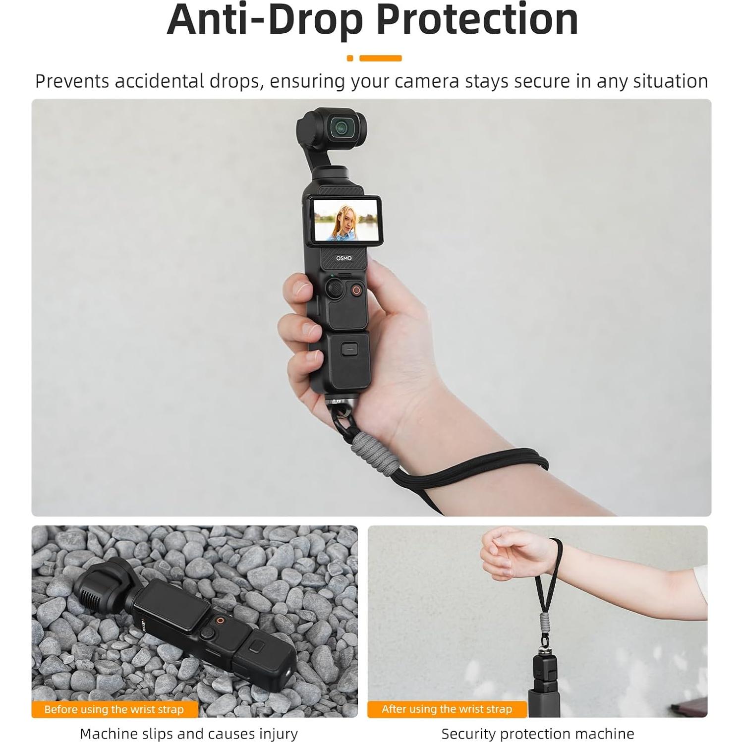 Correa de Muñeca BRDRC para Cámara Pocket 3 - 5 Colores