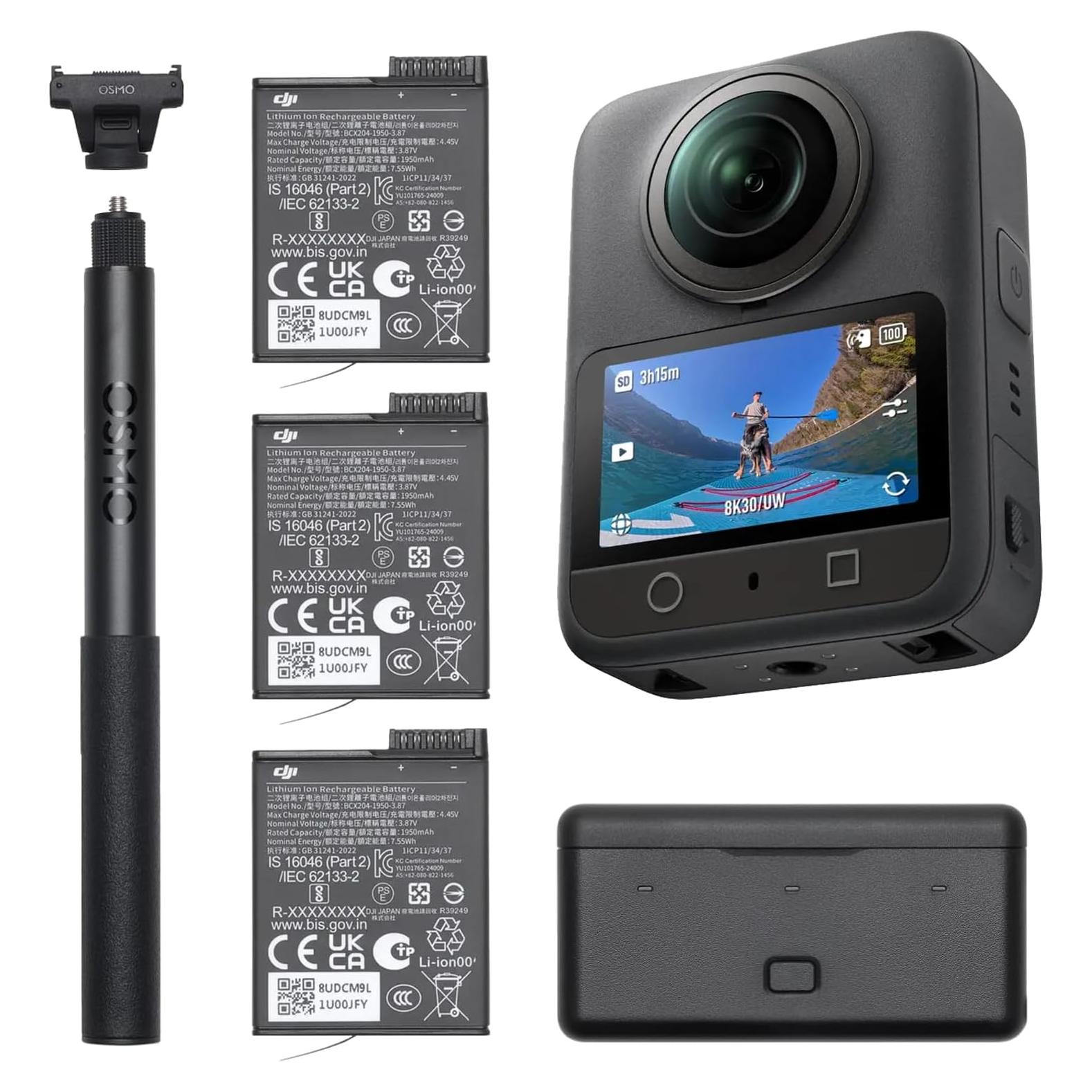 Cámara de Acción DJI Osmo 360 Aventura Combo 8K 128GB