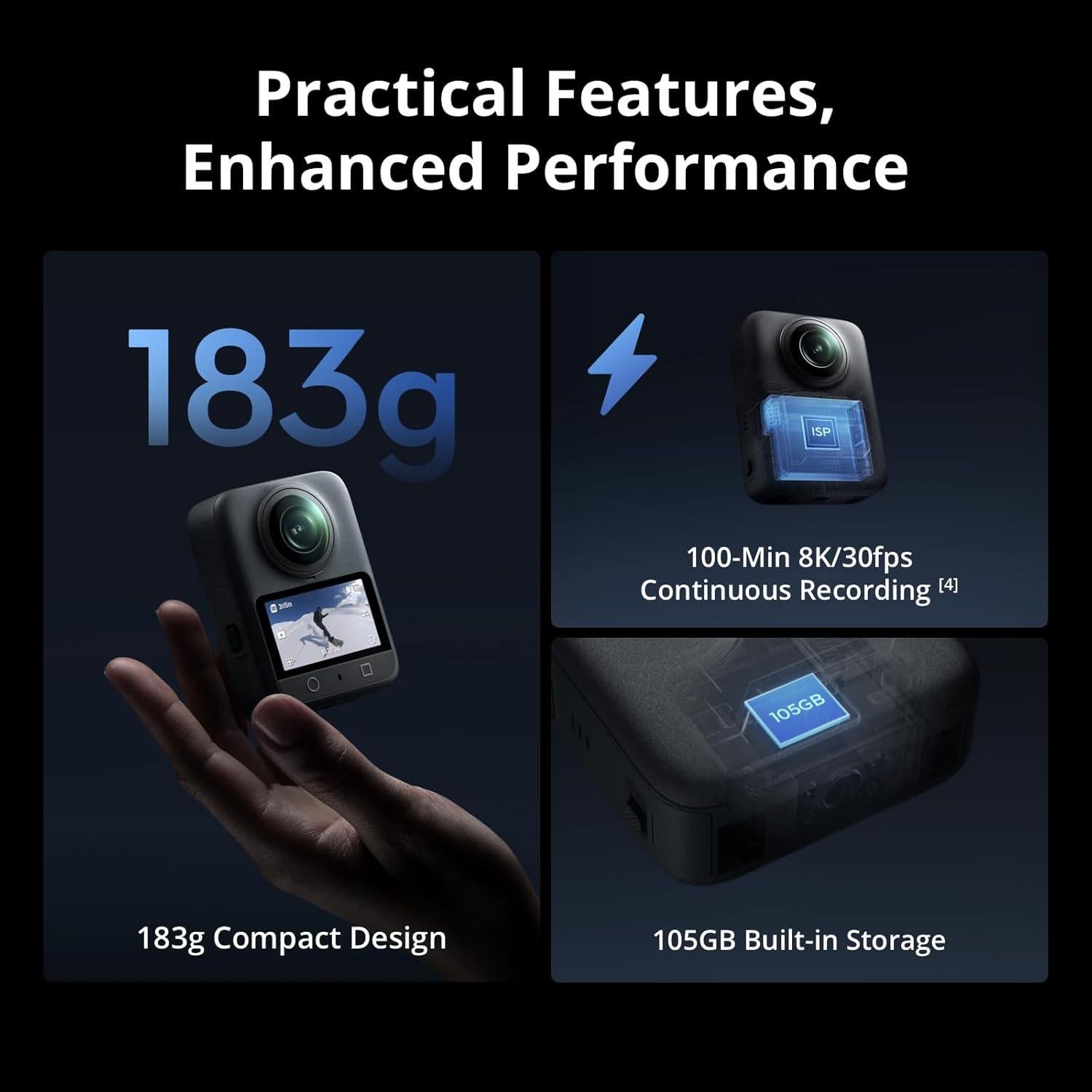 Cámara de Acción DJI Osmo 360 Aventura Combo 8K 128GB