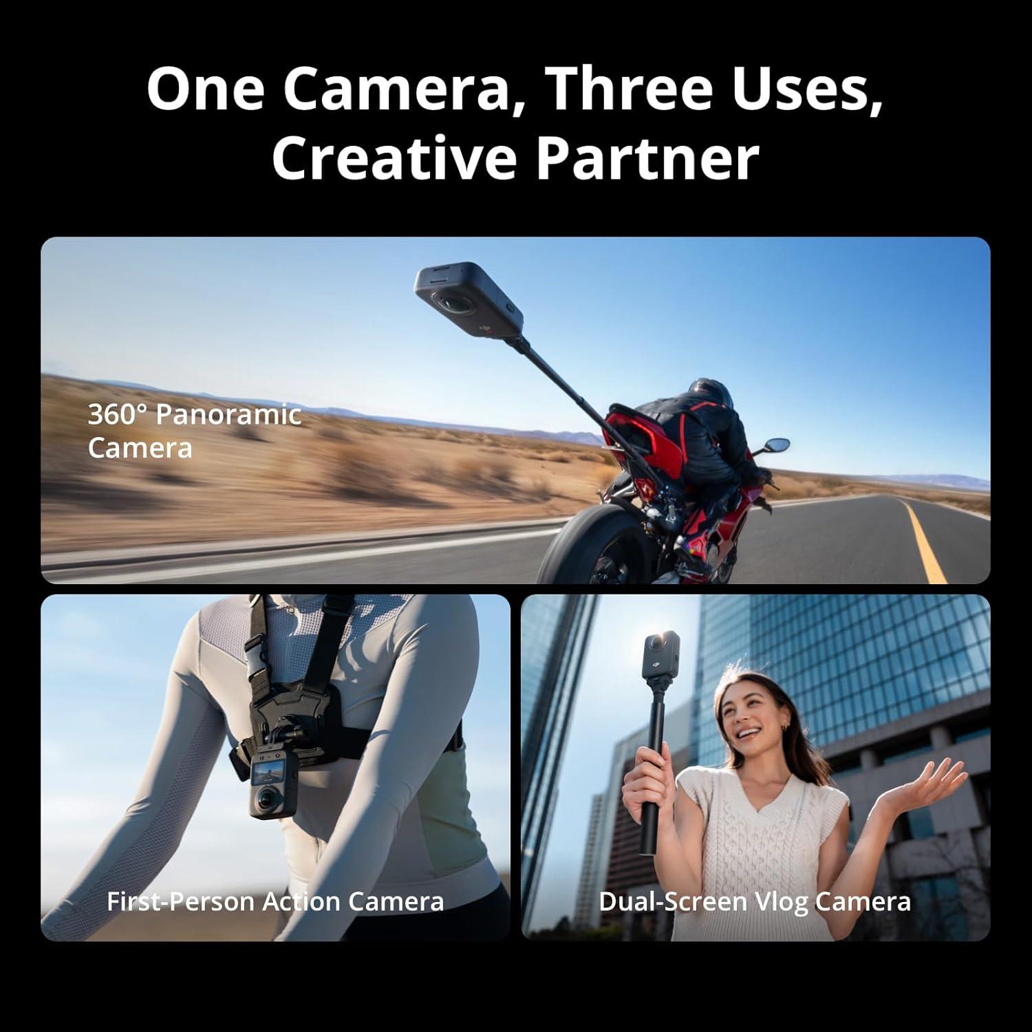 Cámara de Acción DJI Osmo 360 Aventura Combo 8K 128GB