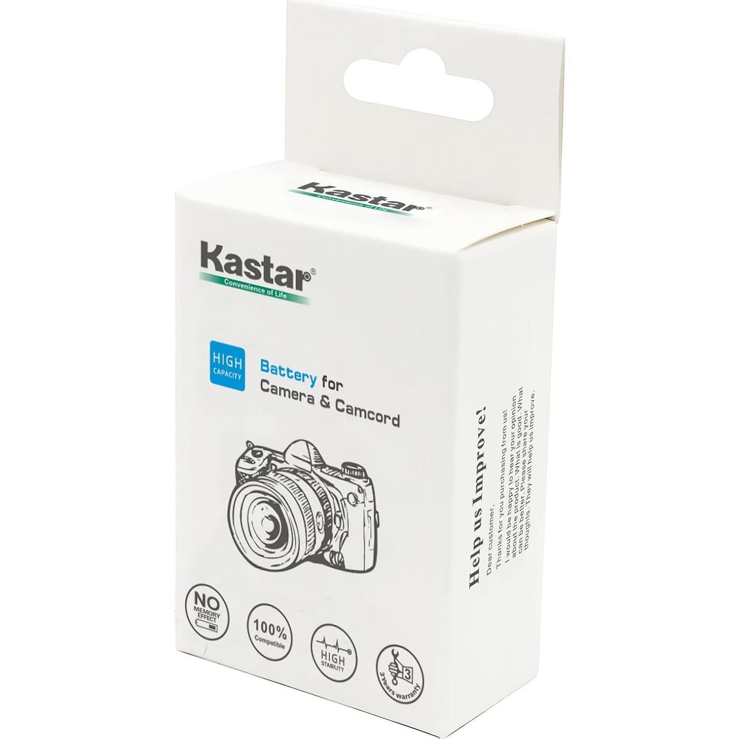 Batería Kastar para Panasonic Lumix CGA-S006 1200mAh 7.2V