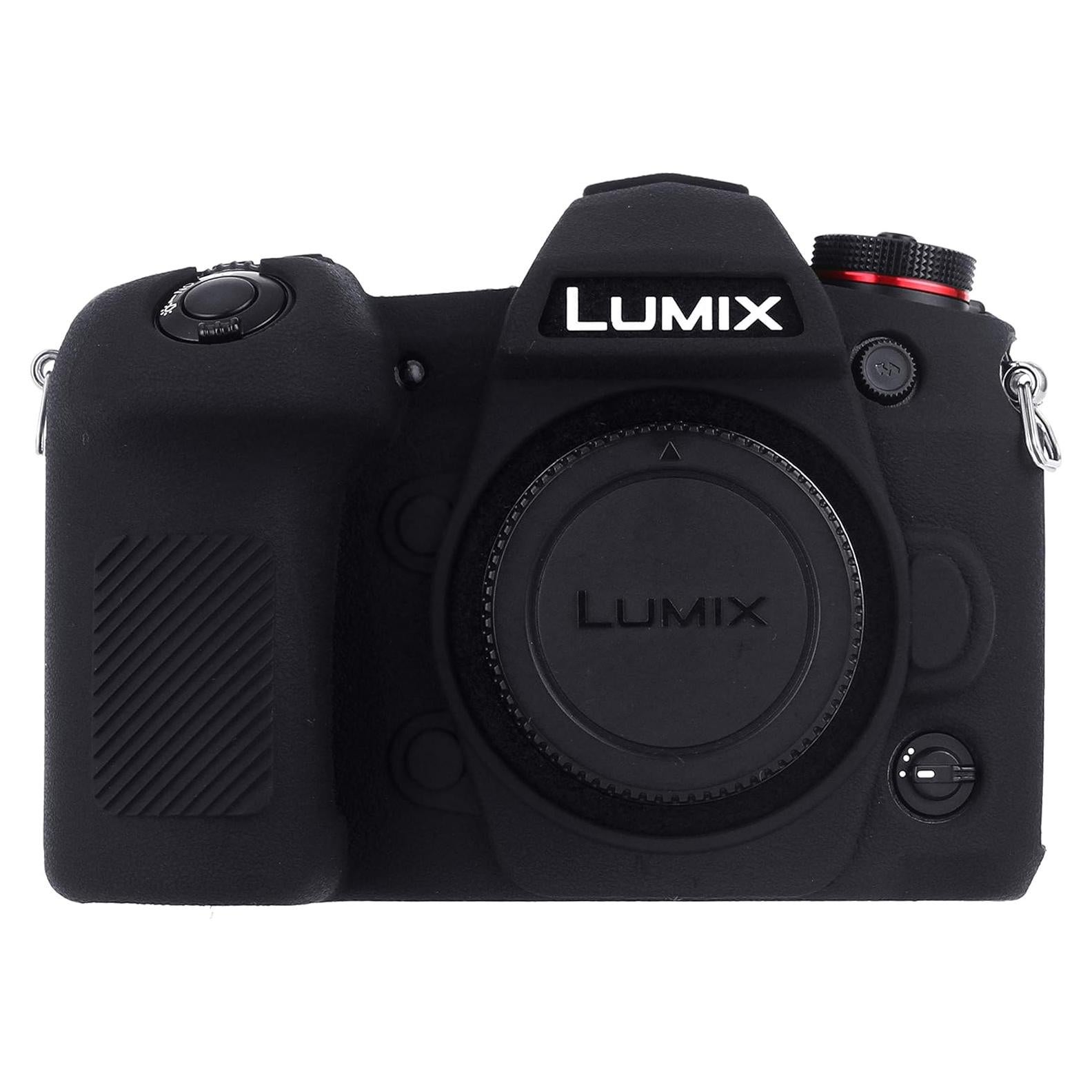 Funda de cámara STSEETOP para Panasonic LUMIX G9 - Silicona negra