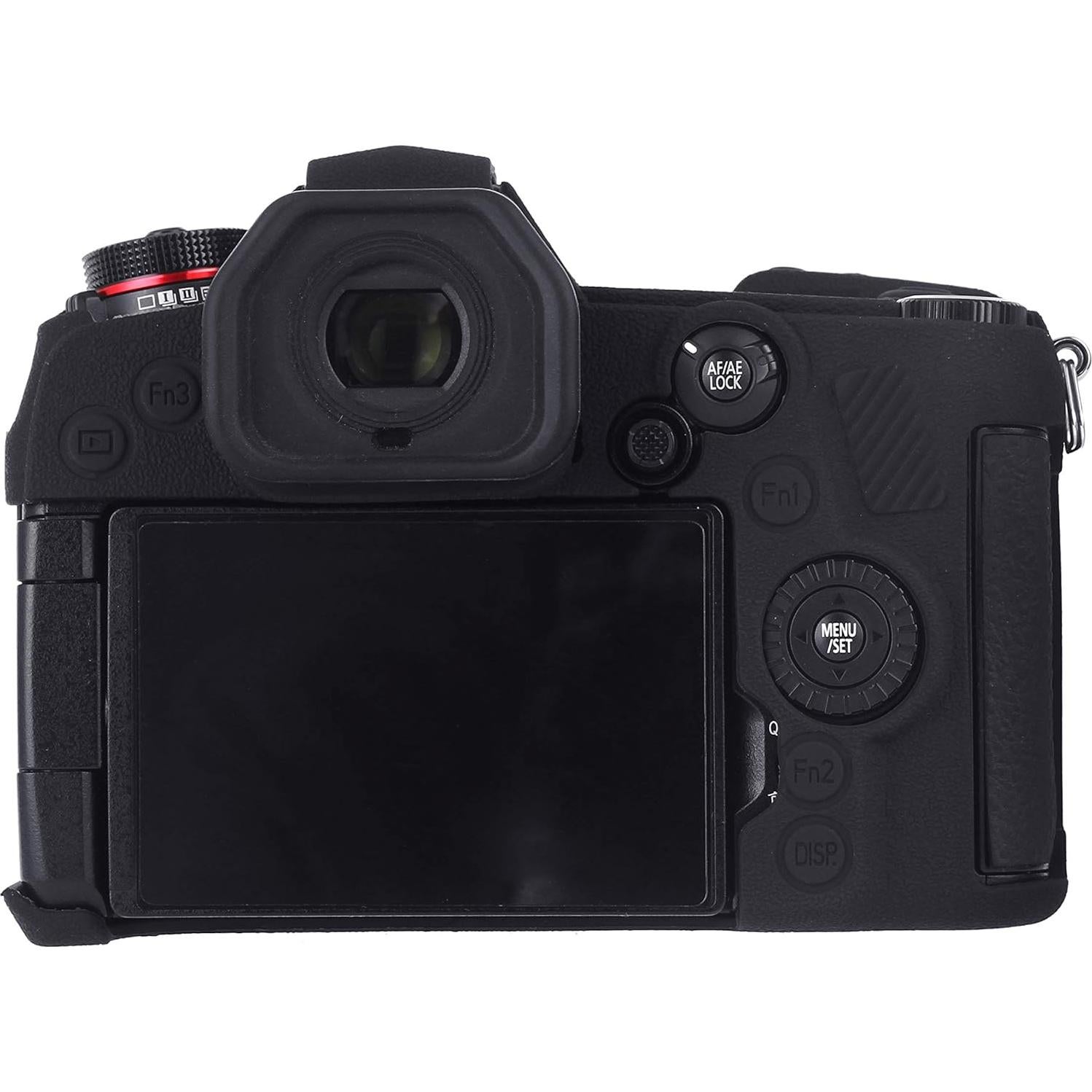 Funda de cámara STSEETOP para Panasonic LUMIX G9 - Silicona negra