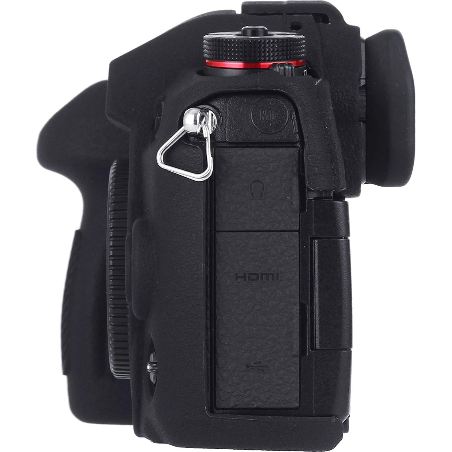 Funda de cámara STSEETOP para Panasonic LUMIX G9 - Silicona negra