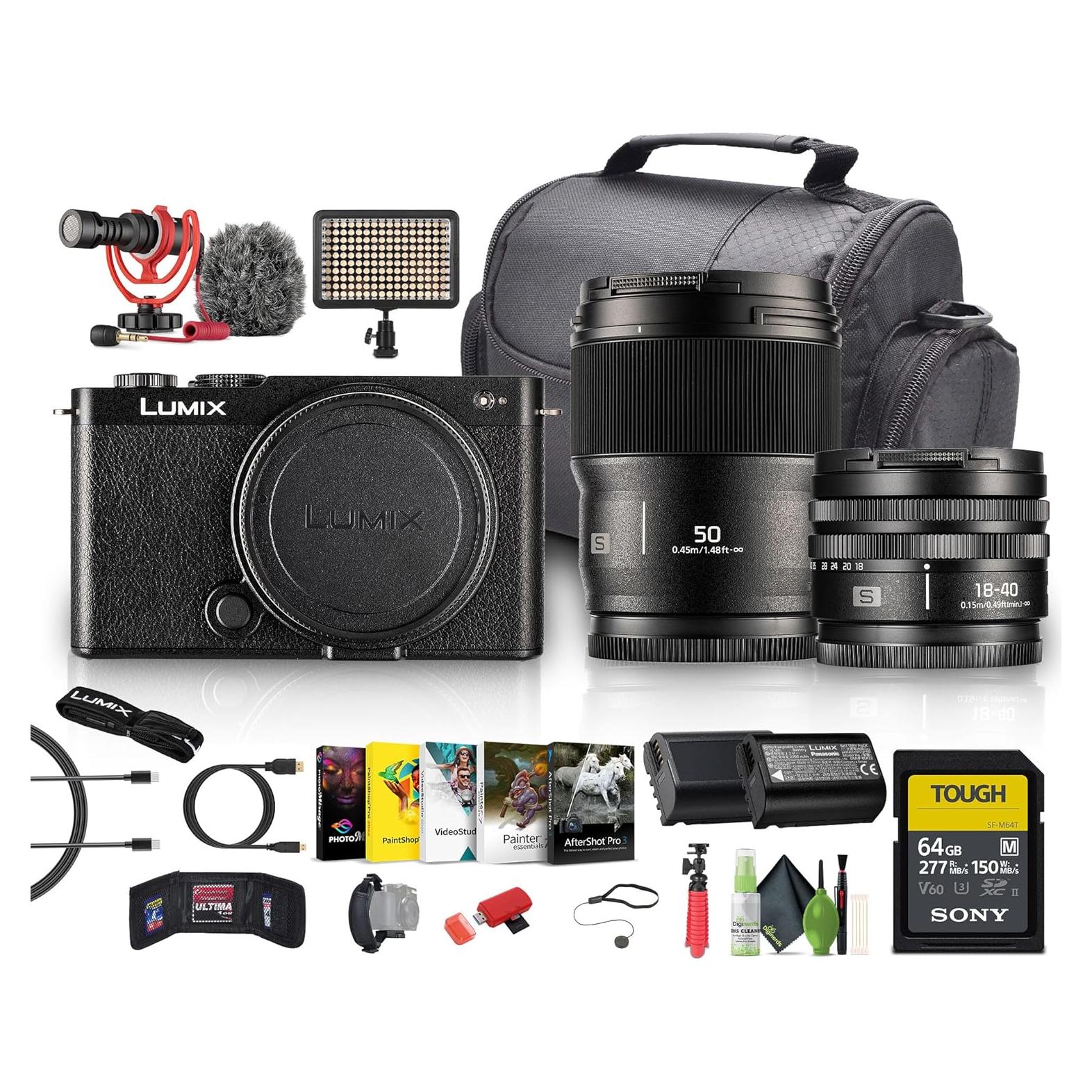 Cámara Sin Espejo Panasonic Lumix S9 + Lentes 18-40mm y 50mm