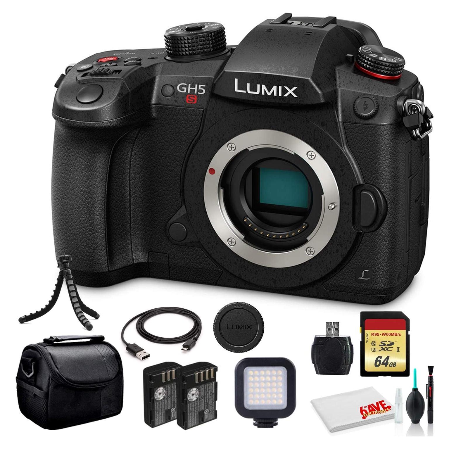 Cámara Digital Sin Espejo Panasonic Lumix DC-GH5S + Accesorios