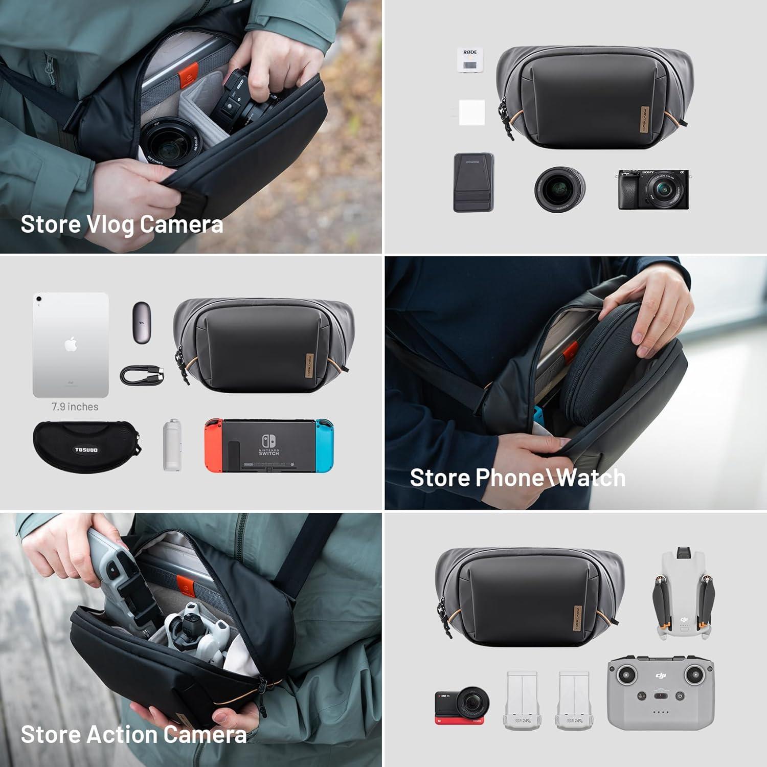 Bolsa de Mensajero PGYTECH OneGo Solo V2 para Cámara 4L