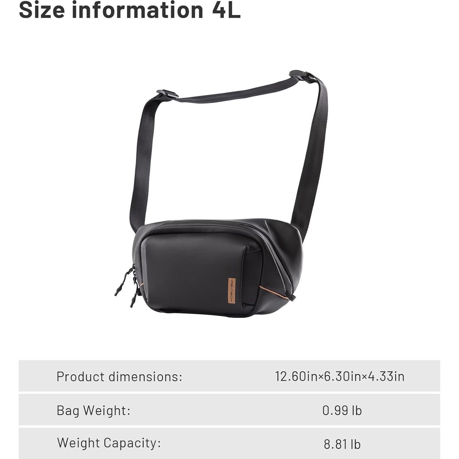 Bolsa de Mensajero PGYTECH OneGo Solo V2 para Cámara 4L