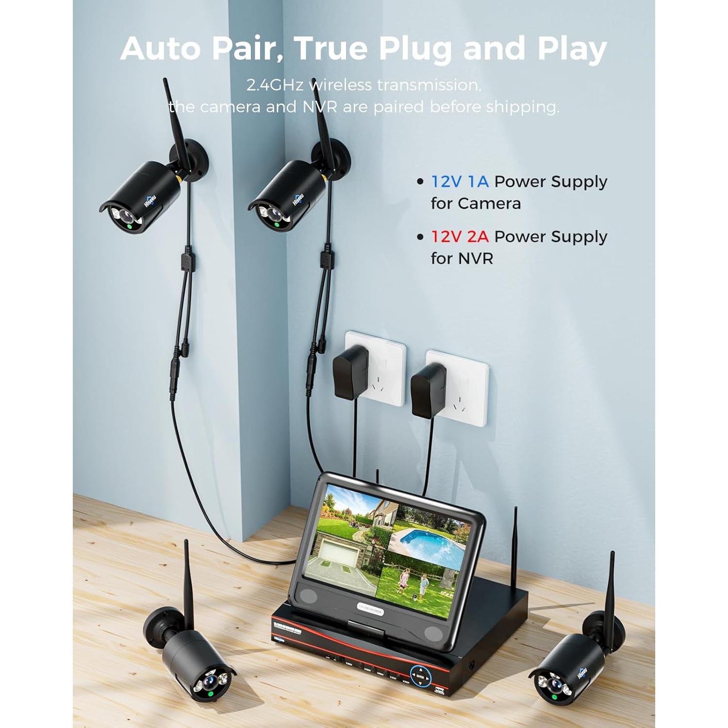 Sistema de Cámara de Seguridad Hiseeu 4K 16CH 1TB 5MP