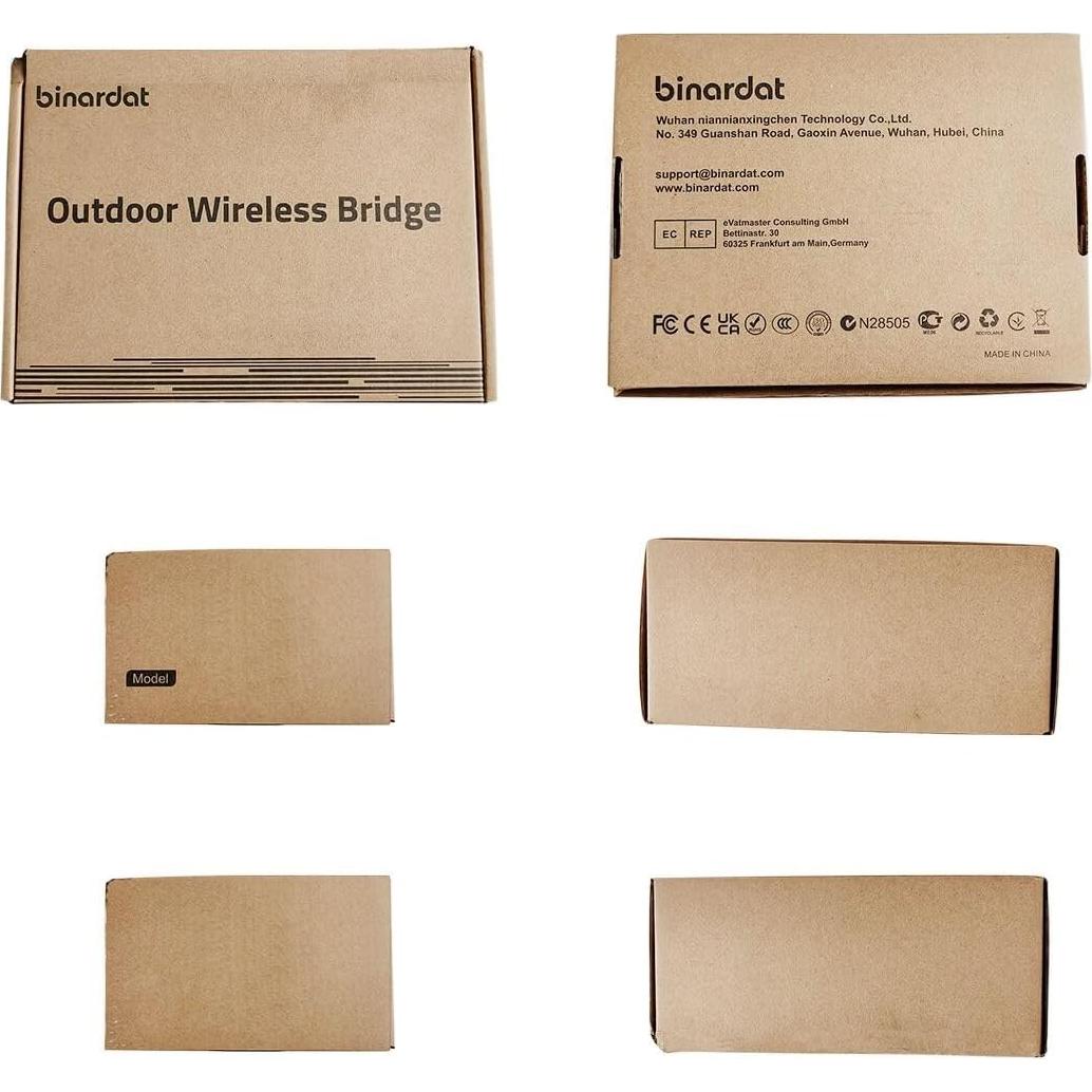 Puente Inalámbrico Exterior Binardat CPE300 2.4GHz 500m-1km