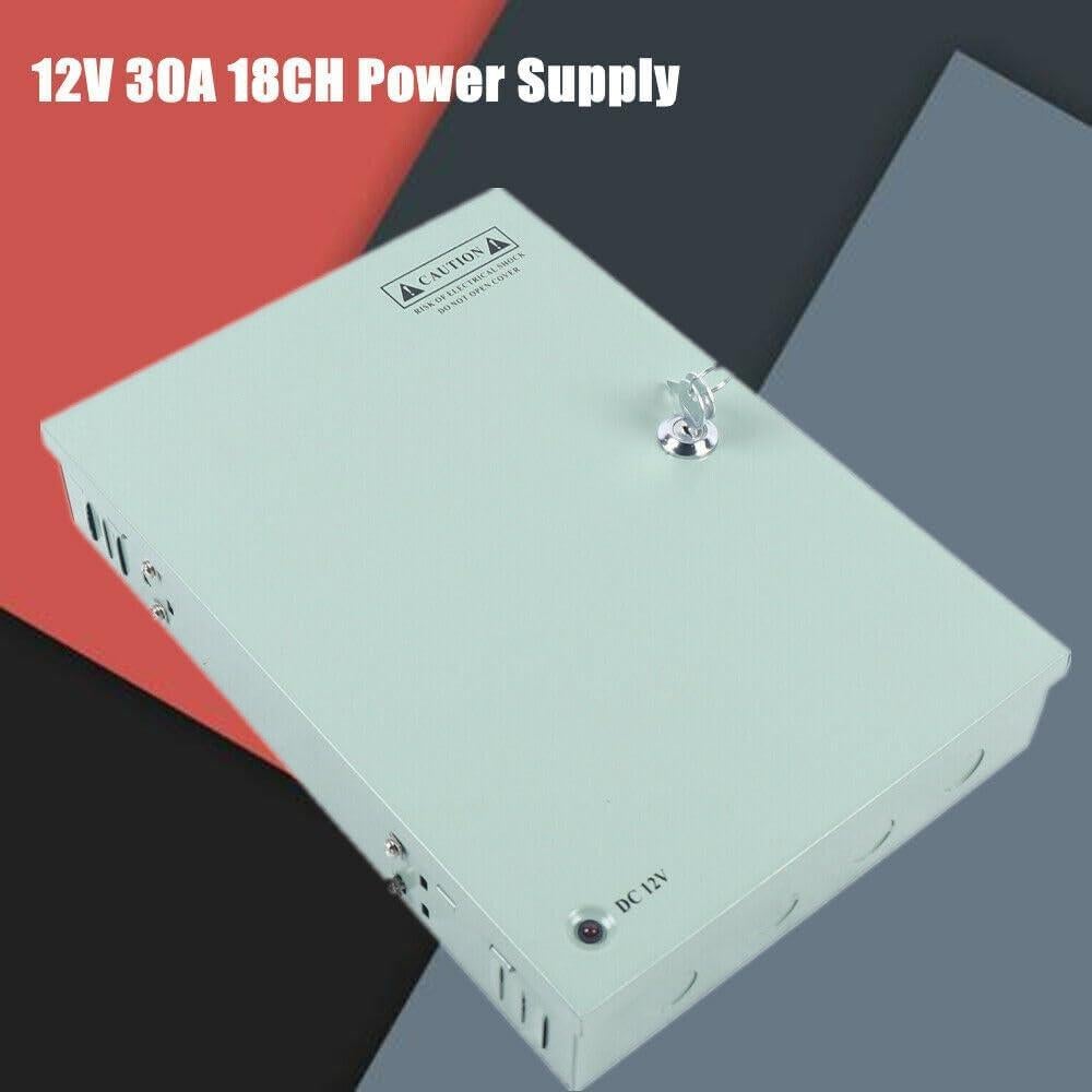 Caja de Suministro de Energía 18 Canales 12V 30A AOMUCH