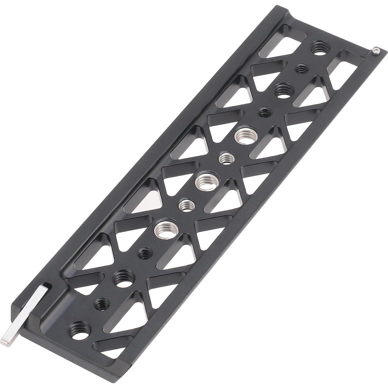 Placa Dovetail Ligera 203mm FocusFoto para Jaula de Cámara