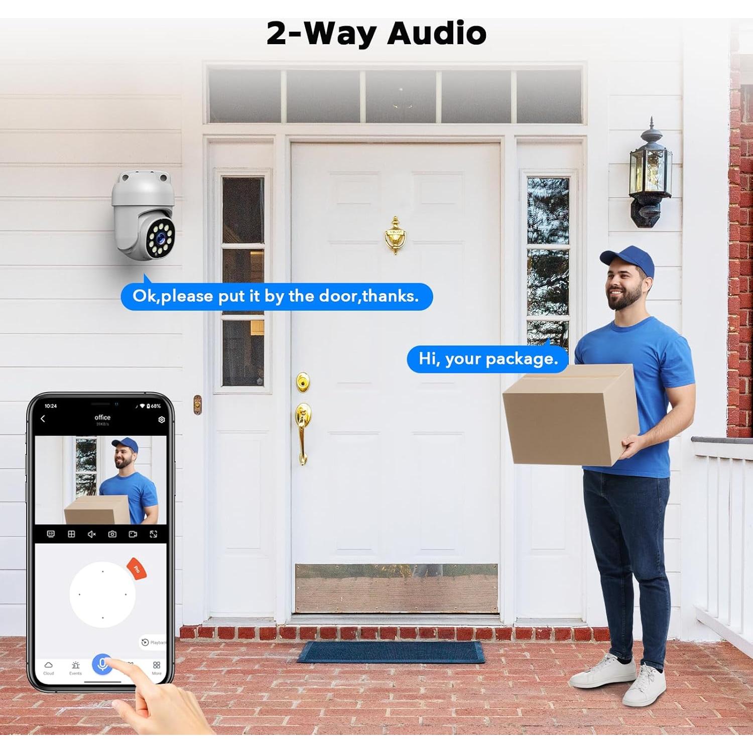 Sistema de Cámara de Seguridad Camcamp 5MP 4 Cámaras POE NVR 8CH