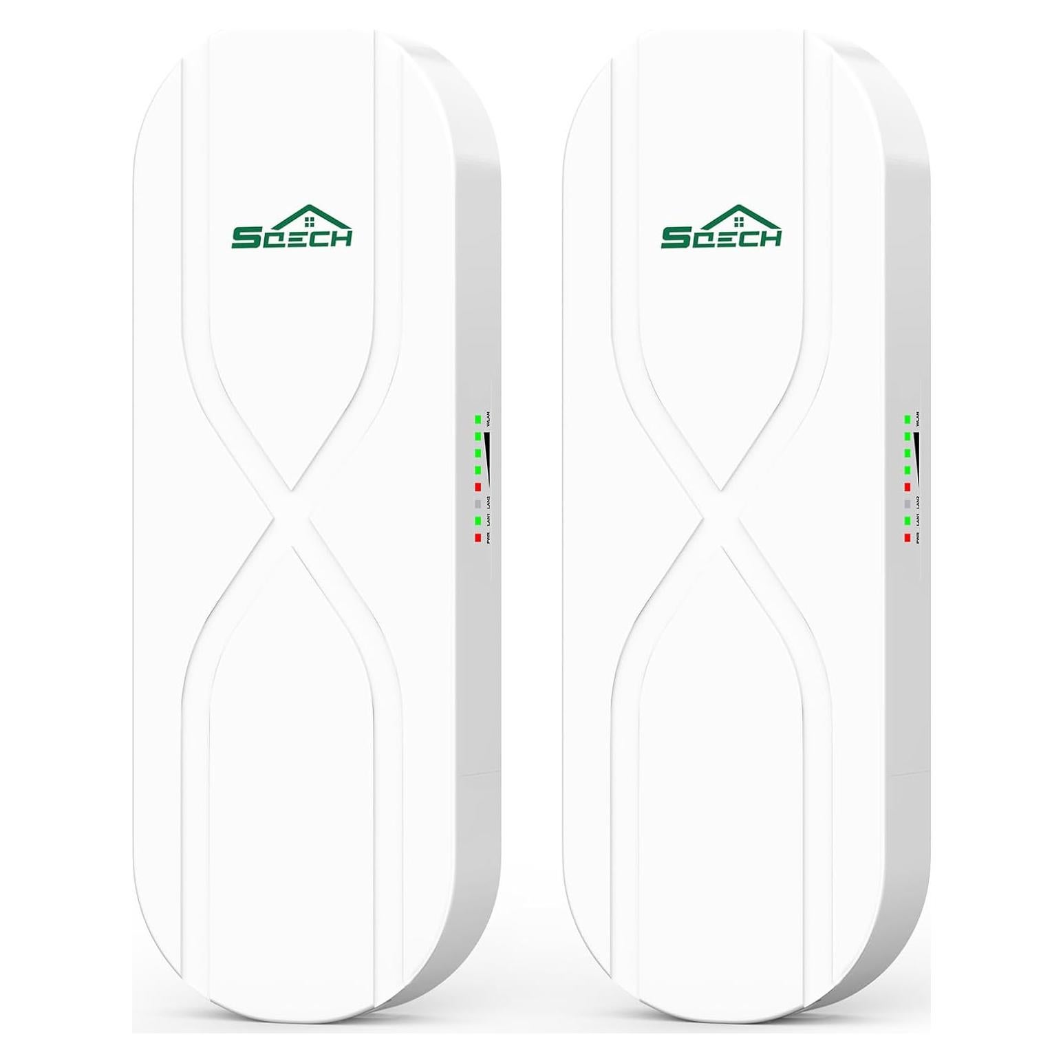 Puente Inalámbrico SQECH WB503X-S 100Mbps 3KM Antena 14dBi