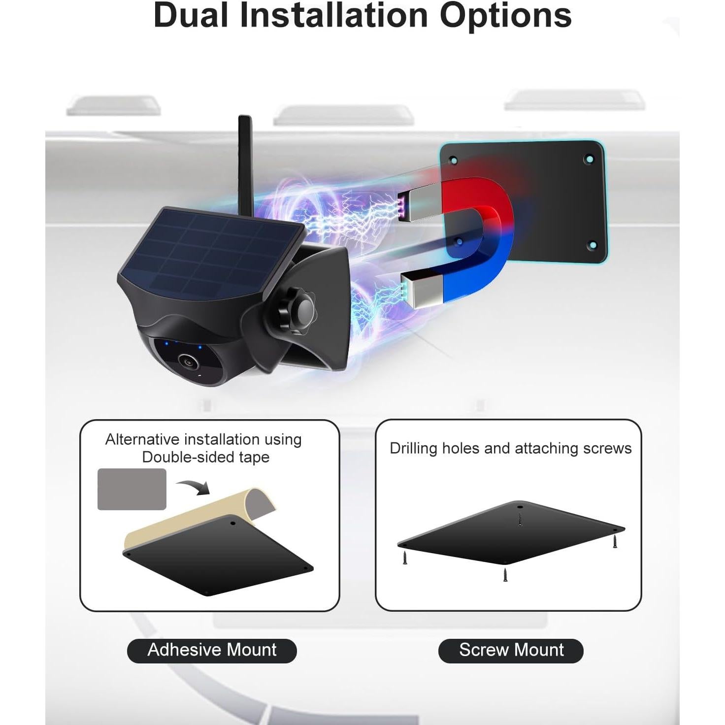 Placa de Metal STONVUE para Cámara de Respaldo Inalámbrica 11.6x8.8cm