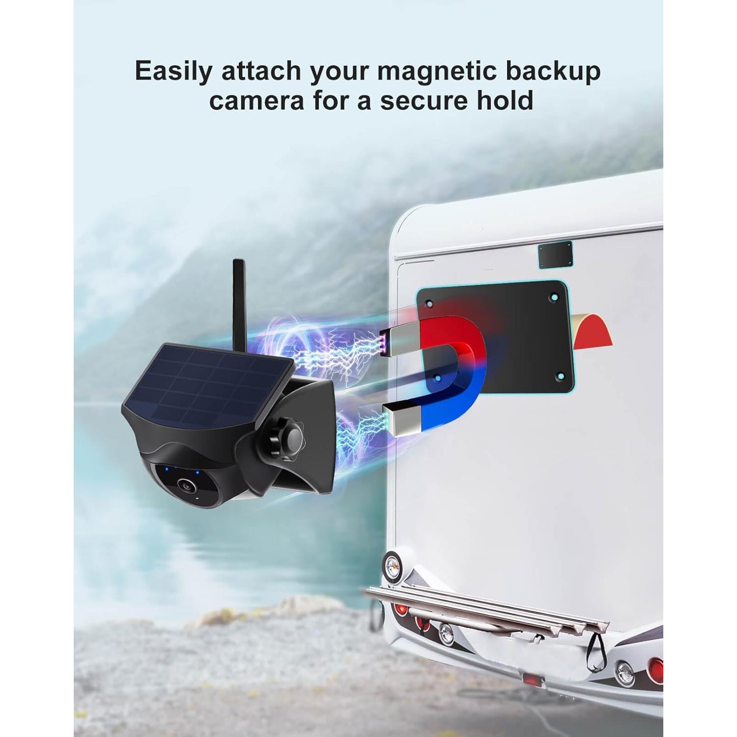 Placa de Metal STONVUE para Cámara de Respaldo Inalámbrica 11.6x8.8cm