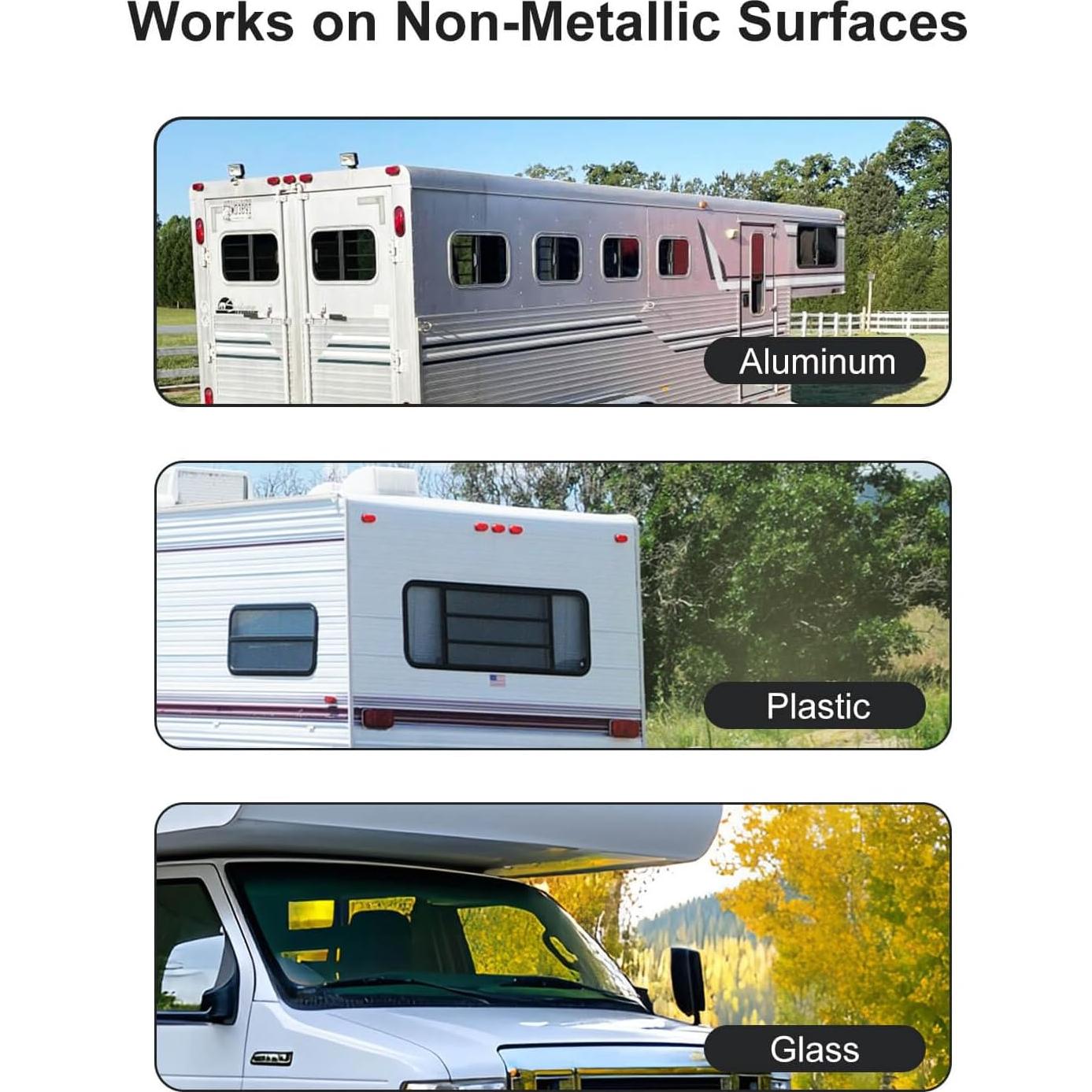 Placa de Metal STONVUE para Cámara de Respaldo Inalámbrica 11.6x8.8cm