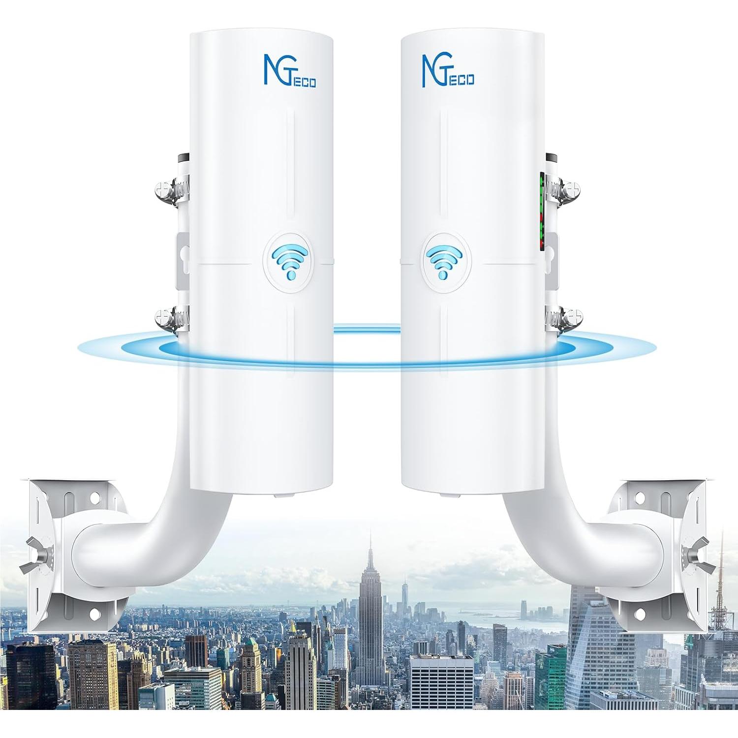 Puente Inalámbrico NGTeco NG-CPE820 5KM 14dBi Exterior