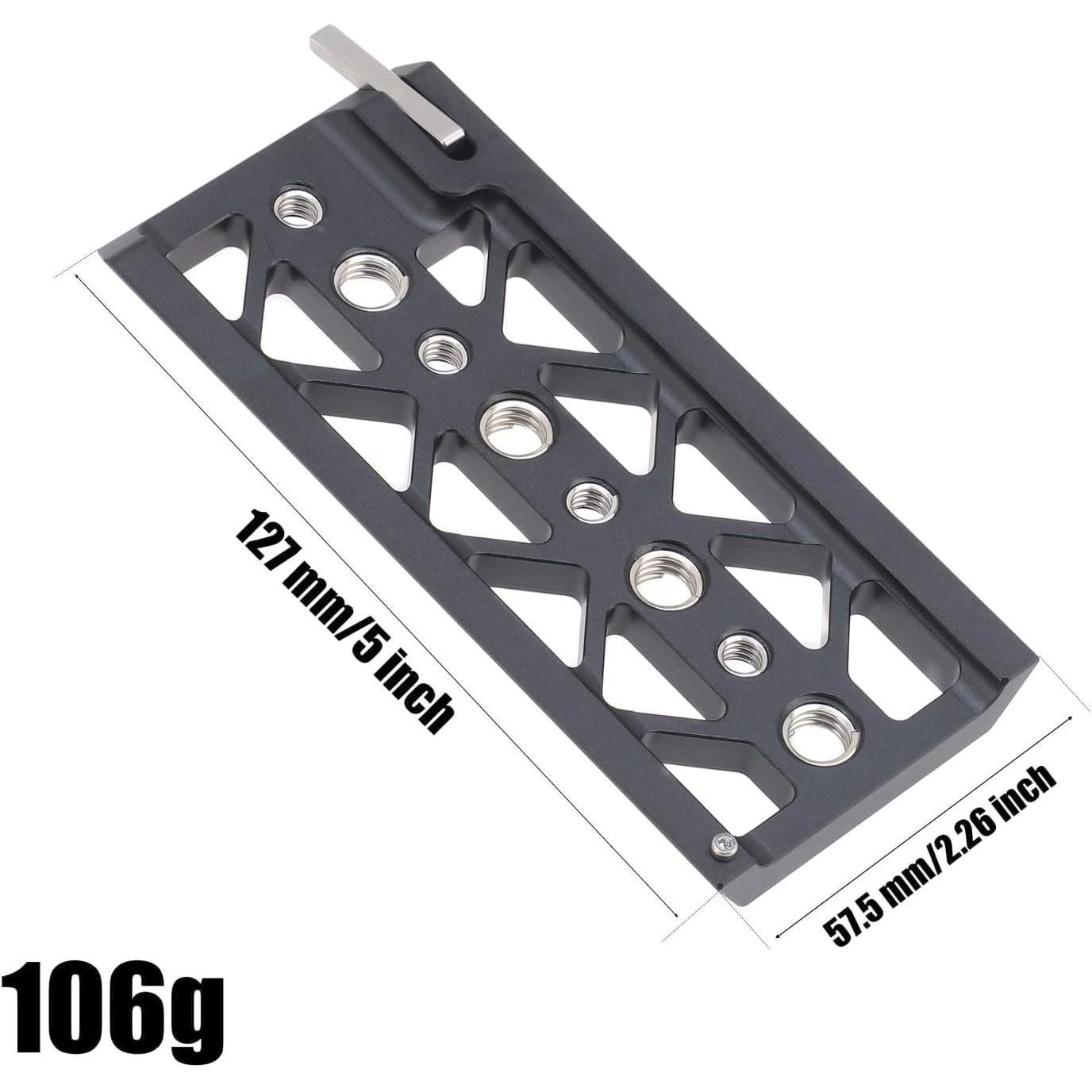 Placa de cola de milano 127mm Hersmay para base Tilta