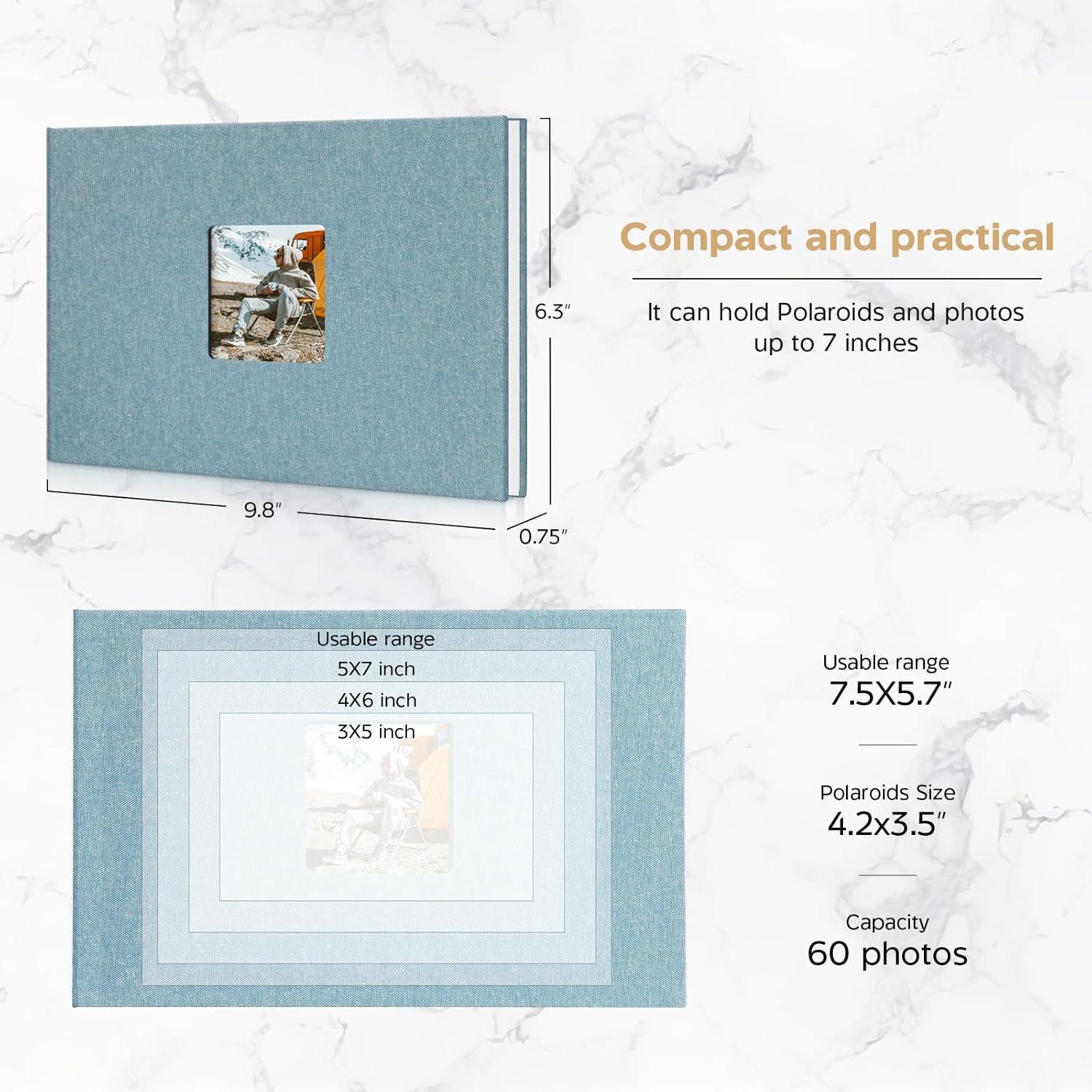 Álbum de Fotos 1DOT2 Azul Cian 30 Páginas 7.5x5.7"