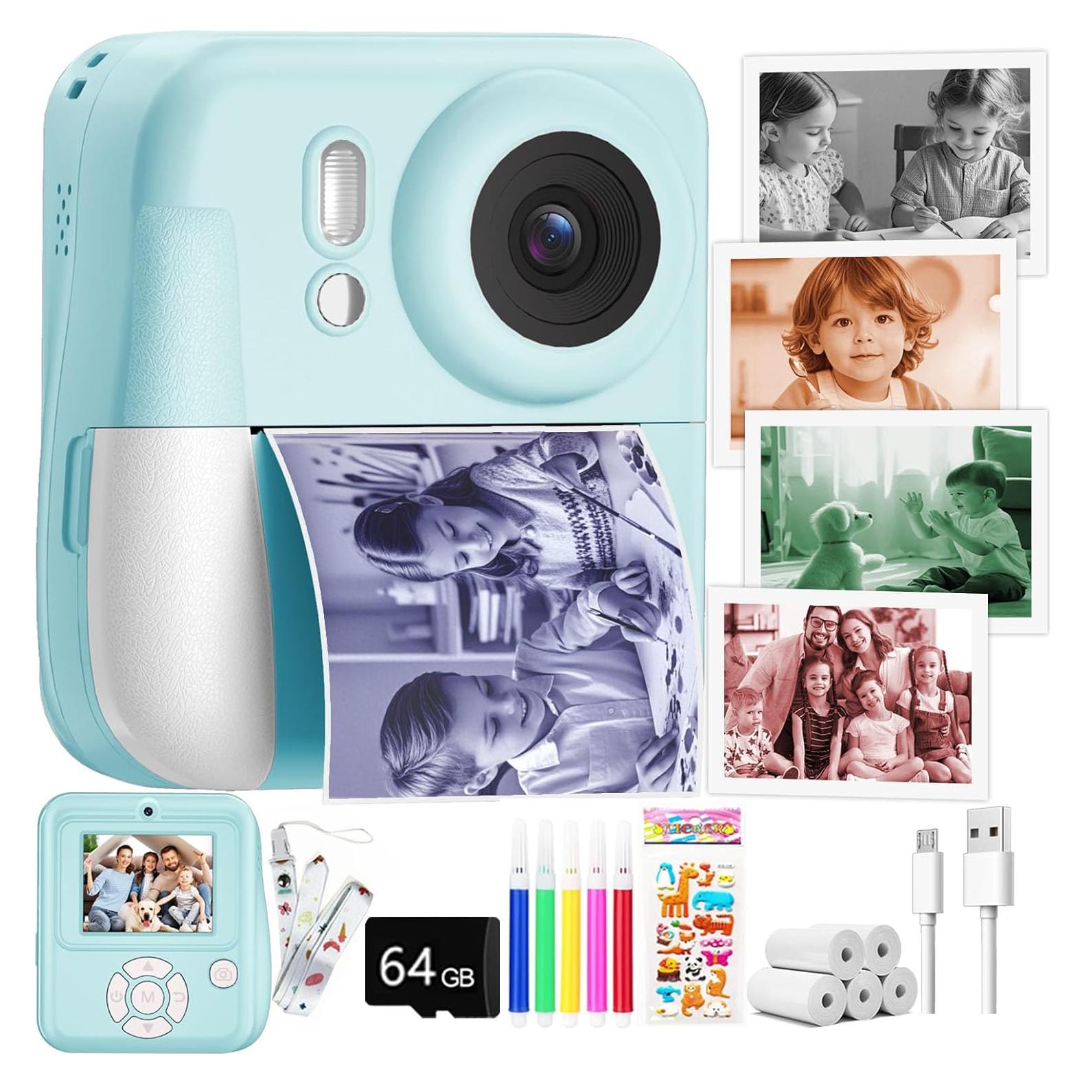 Cámara Instantánea para Niños MINIBEAR Q10 48MP Azul