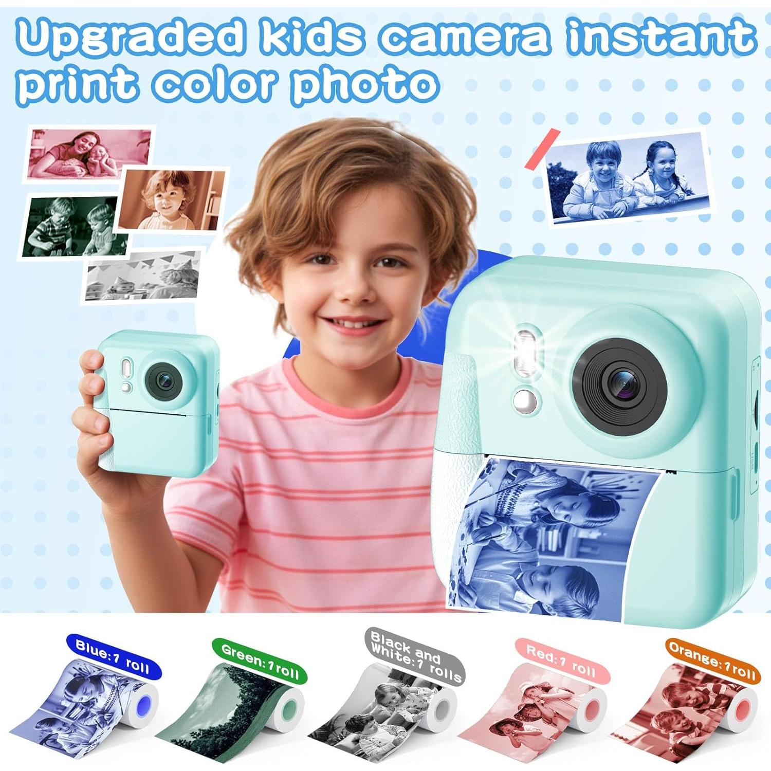 Cámara Instantánea para Niños MINIBEAR Q10 48MP Azul