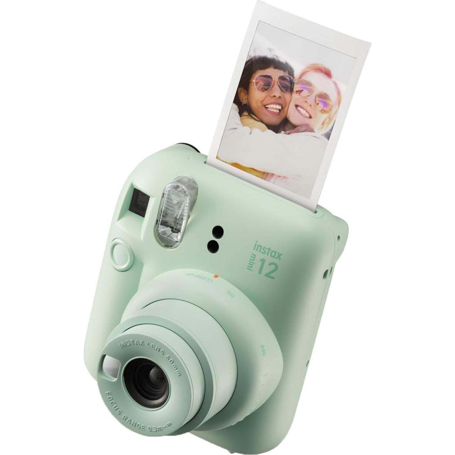 Cámara instantánea FUJIFILM INSTAX MINI 12 verde menta + 60 fotos