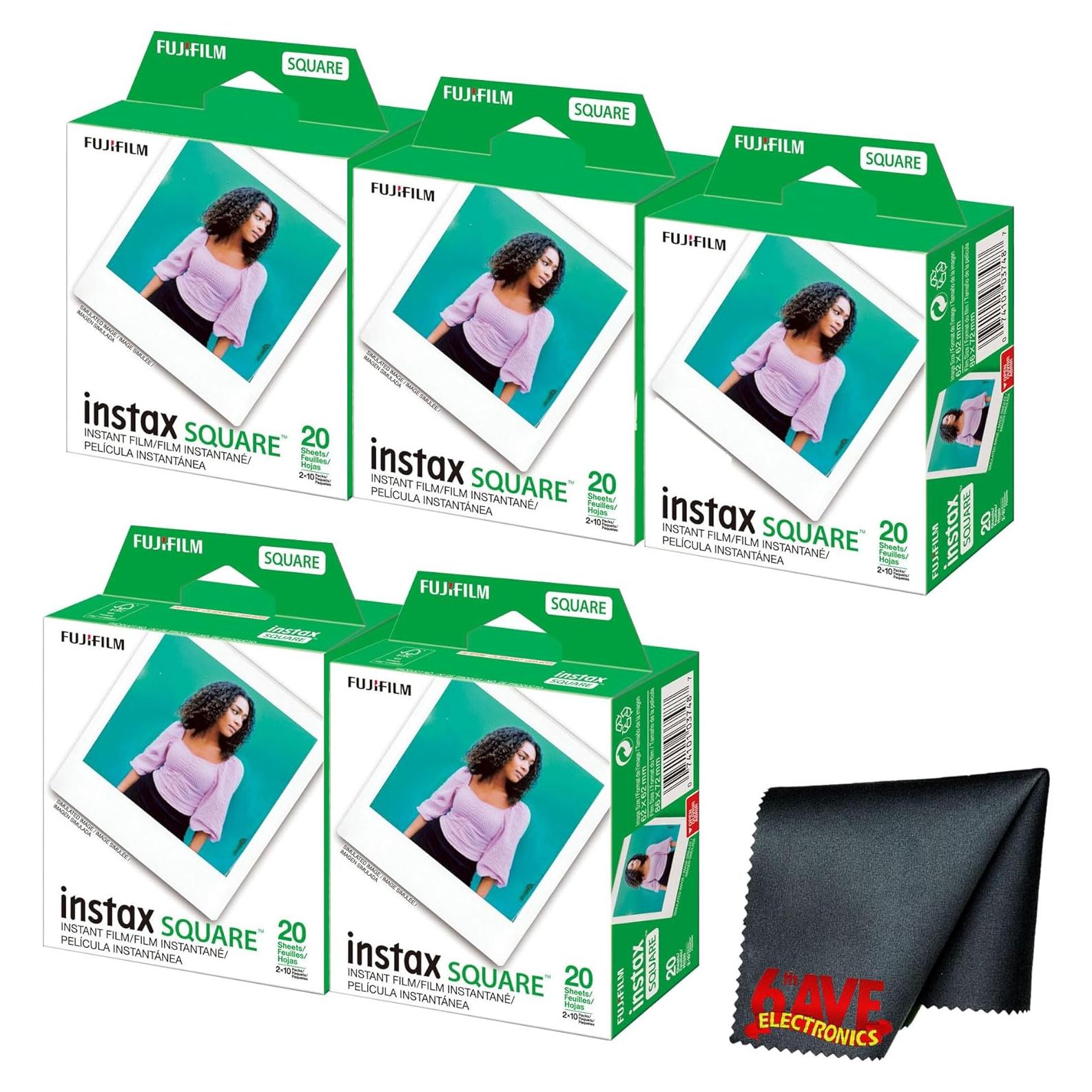 Película Instantánea Fujifilm Instax Square 100 Exposiciones