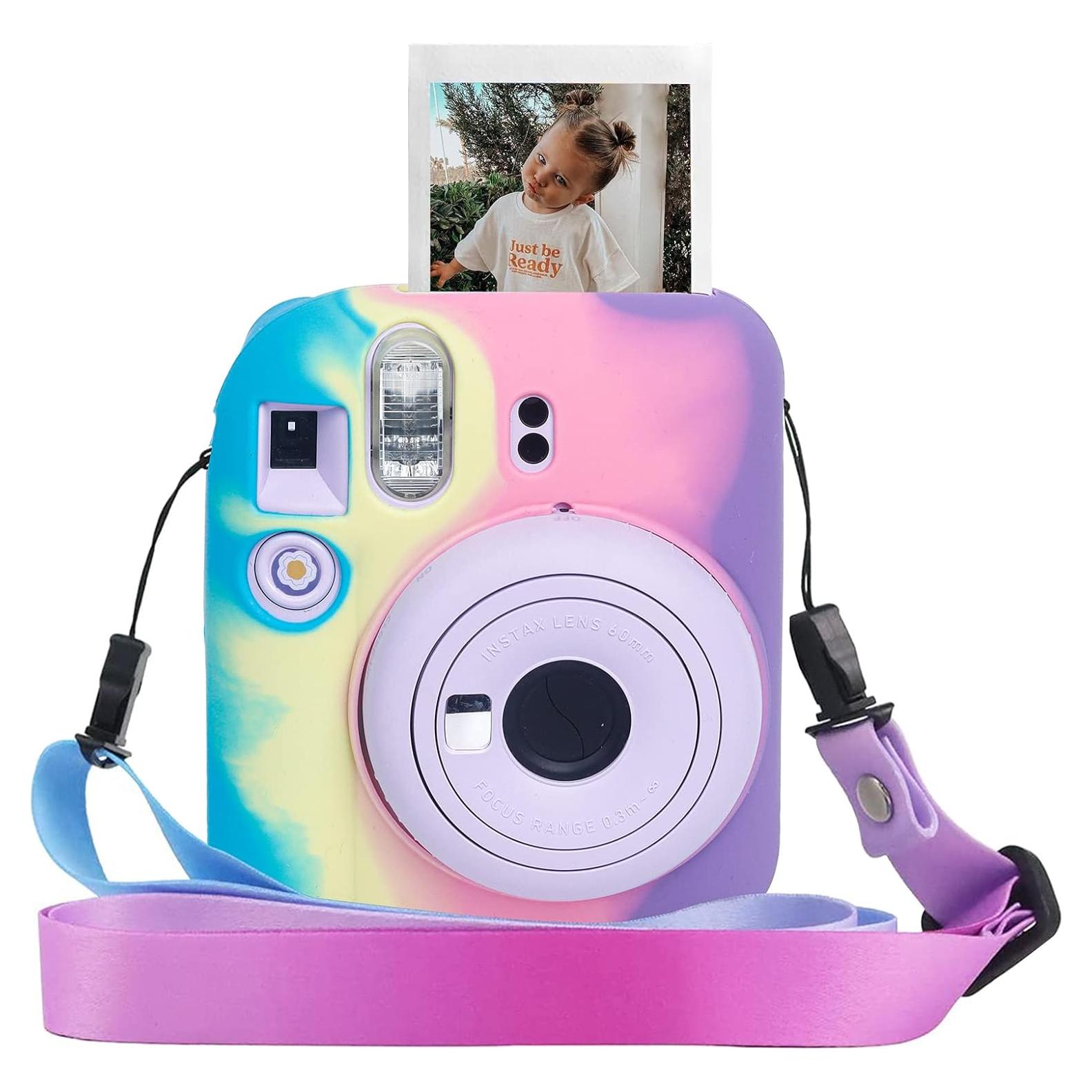 Funda de Silicona CAIYOULE para Fujifilm Instax Mini 12 - Degradado Oscuro