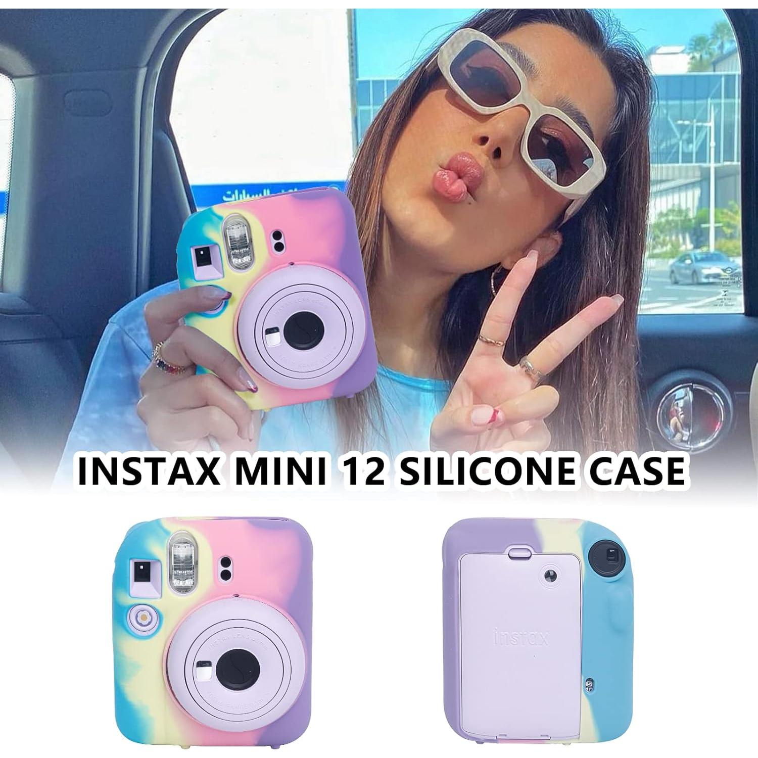 Funda de Silicona CAIYOULE para Fujifilm Instax Mini 12 - Degradado Oscuro