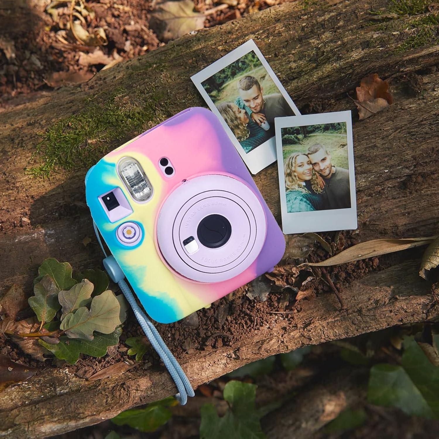 Funda de Silicona CAIYOULE para Fujifilm Instax Mini 12 - Degradado Oscuro