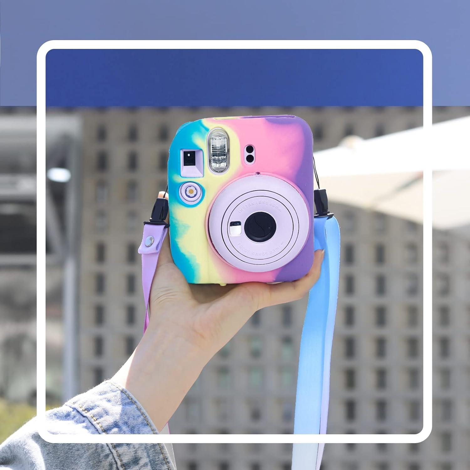 Funda de Silicona CAIYOULE para Fujifilm Instax Mini 12 - Degradado Oscuro