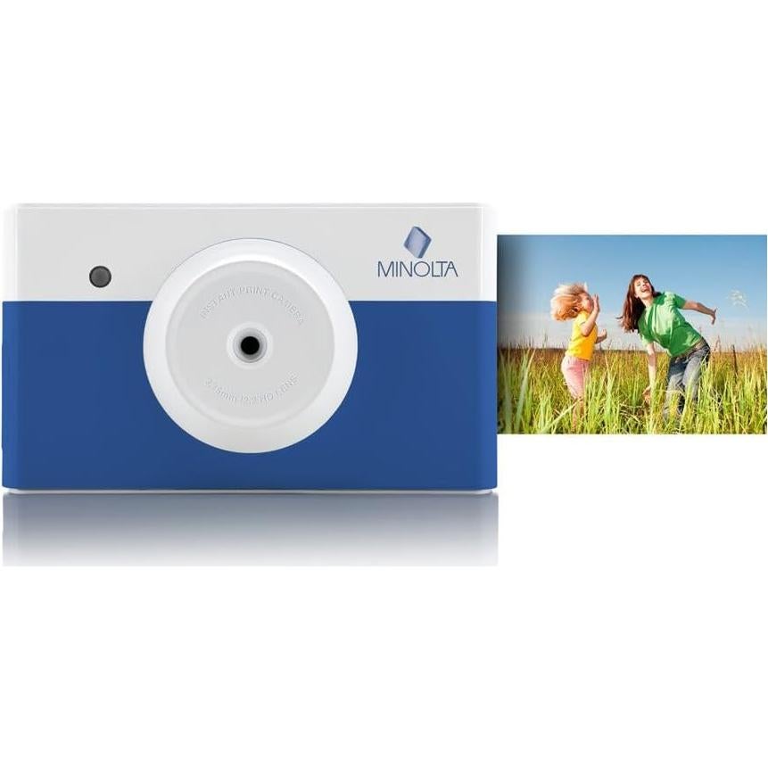 Cámara Digital Instantánea Minolta Instapix 10MP Azul
