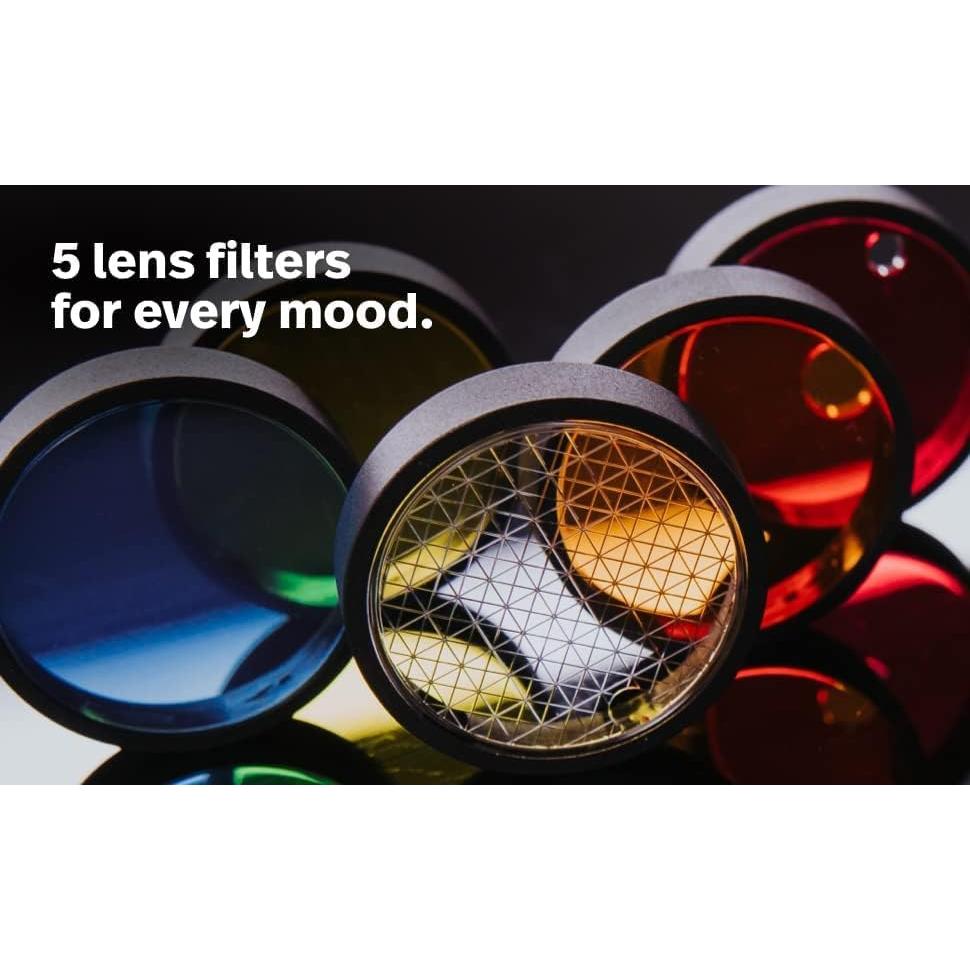 Polaroid Now+ Gen 2 Instant Camera, Black, Bluetooth Now Plus Film Camera with 5 Piece Lens Filter Kit & Pouch, 8 Color Film, Works with Polaroid i-Type and 600 Film, and Lens Cleaning Cloth