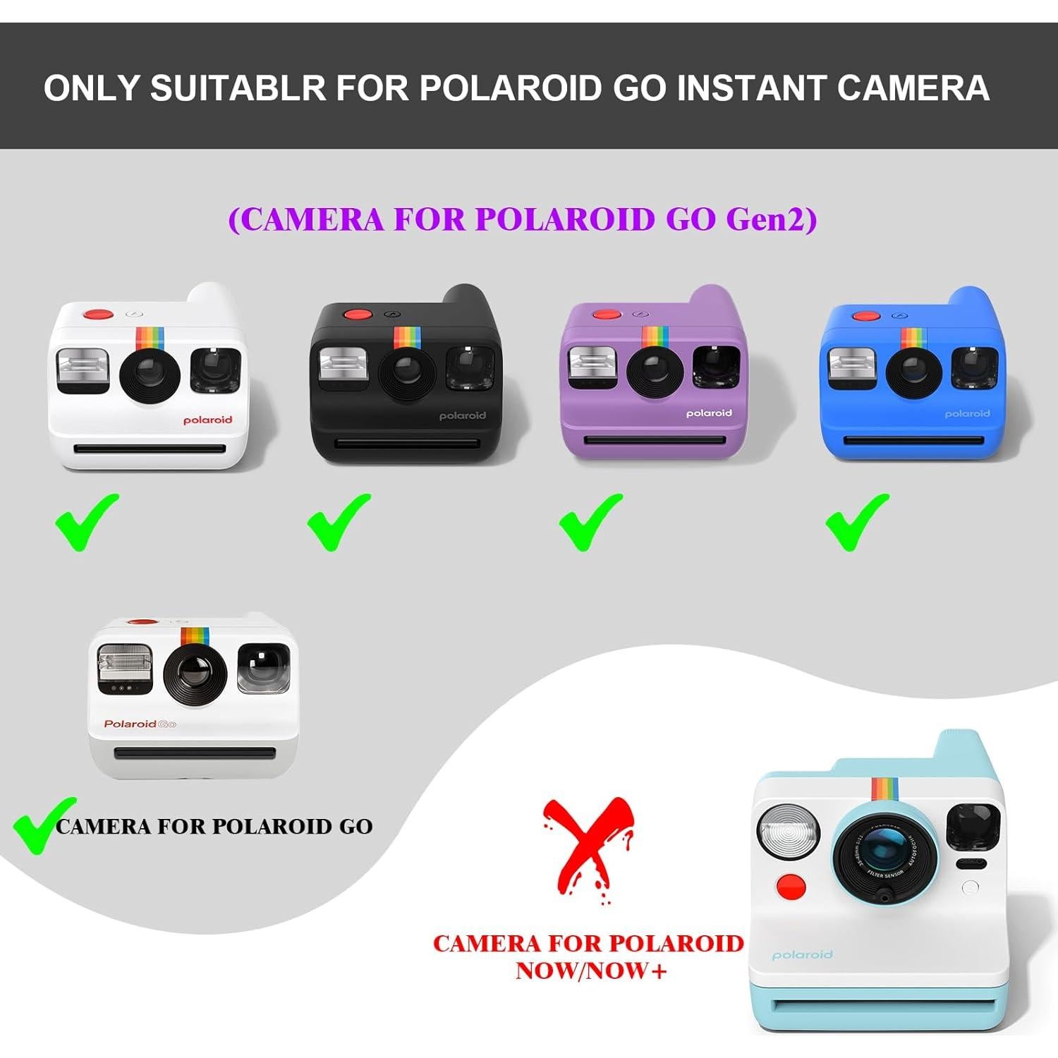 Funda Dura WOGOZAN para Cámara Polaroid Go - Blanca